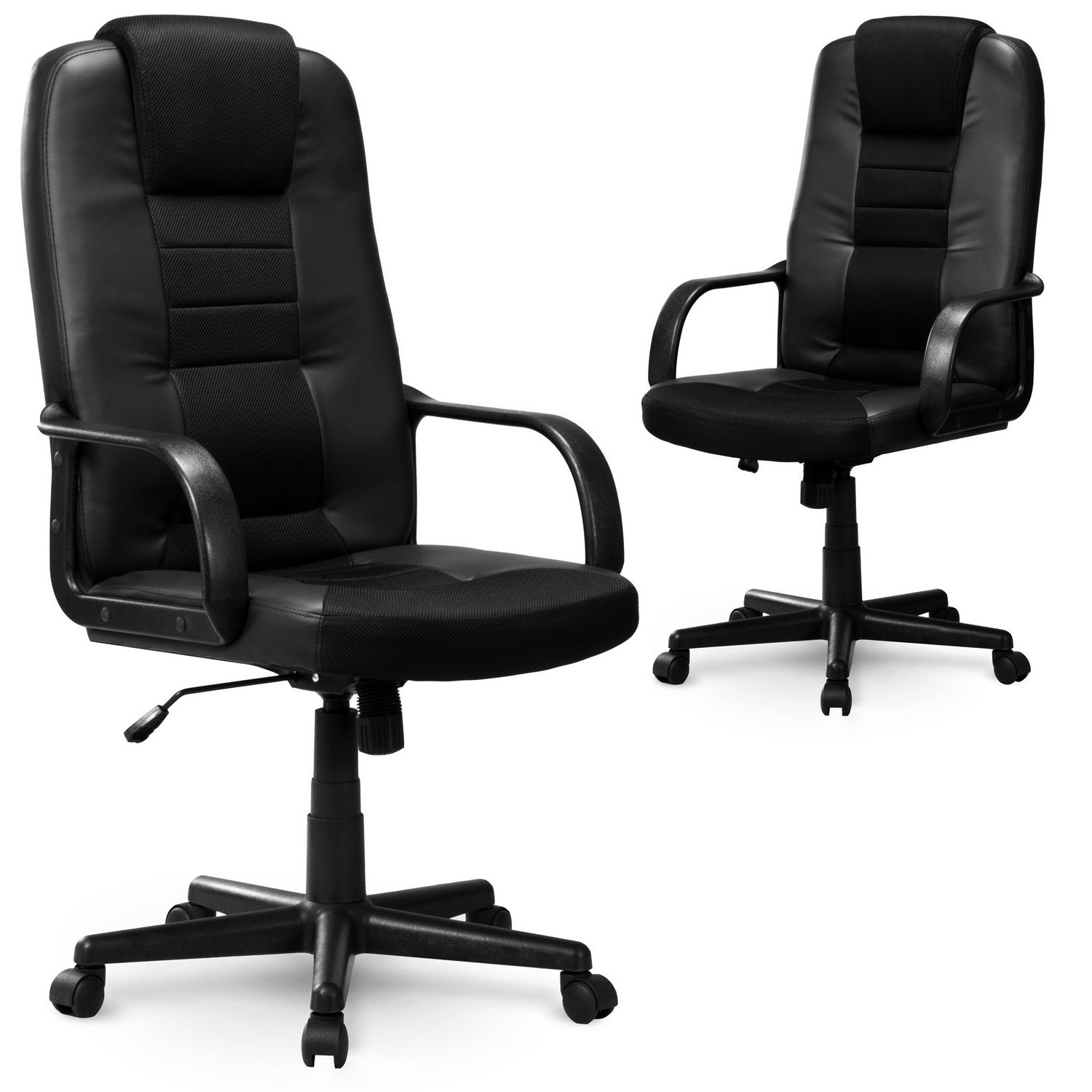 Micro-Mesh-Ledersessel Sofotel 518B schwarz