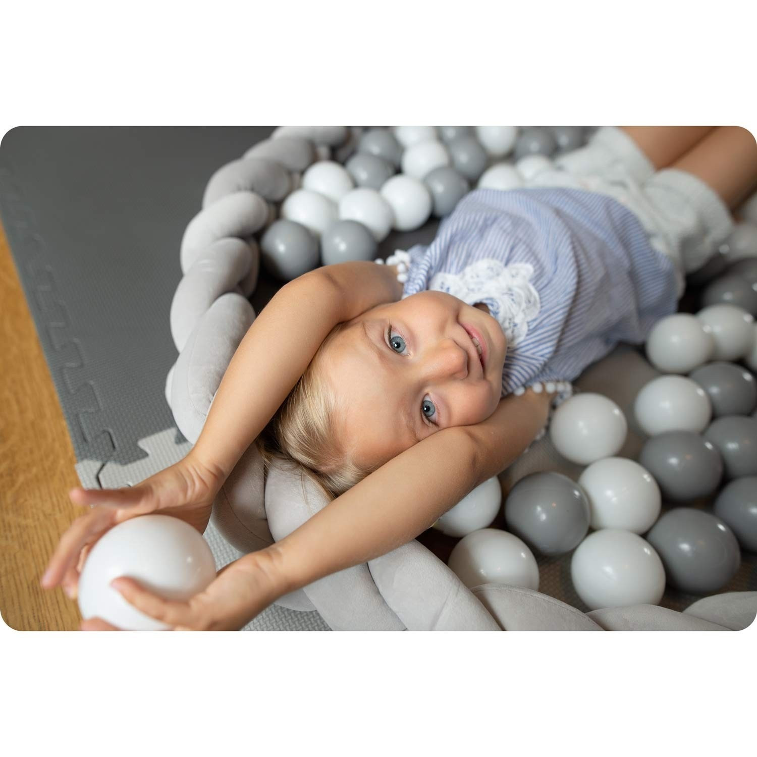 Ricokids 3m crib wrap - gray
