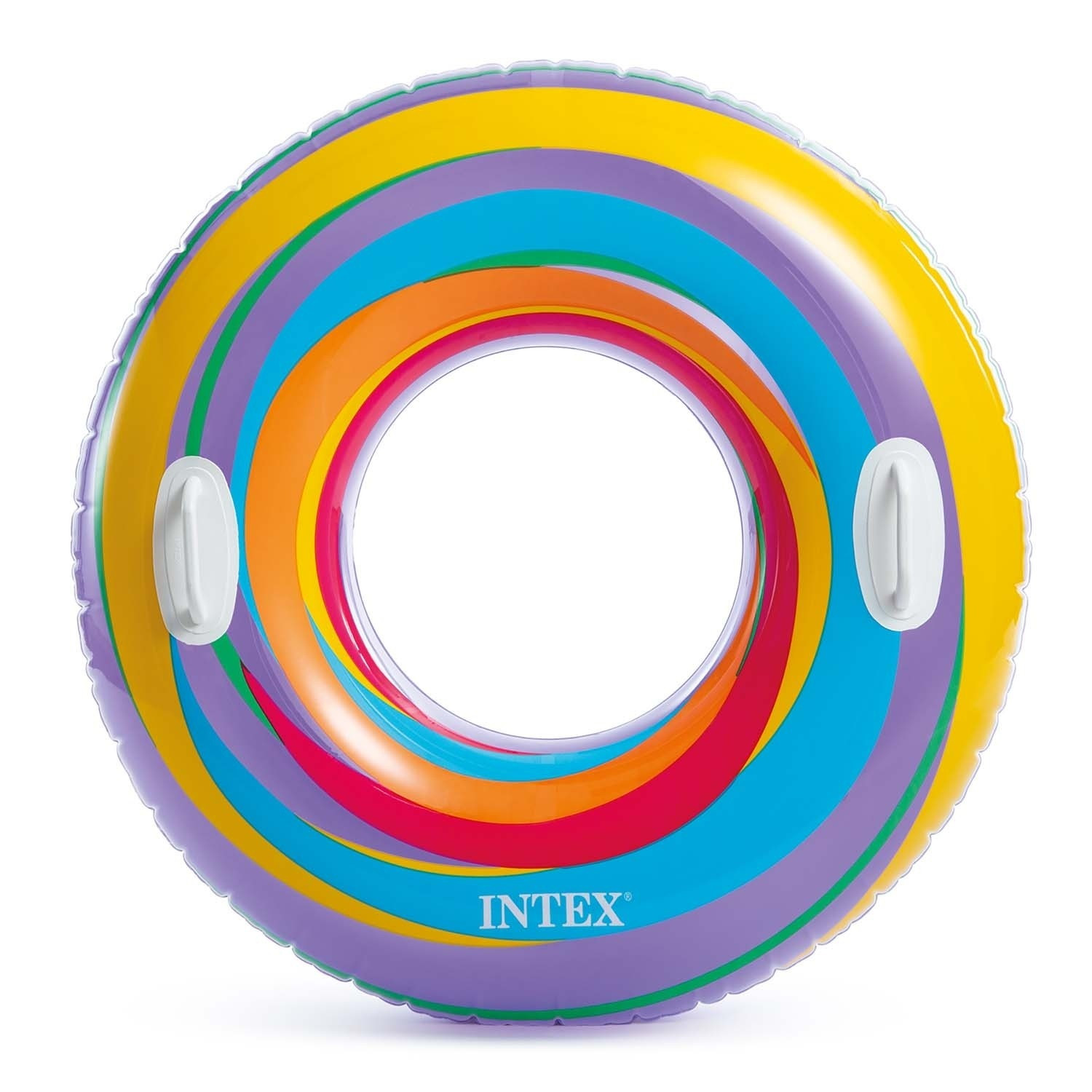 Bouée de natation rayée violette 91 cm Intex