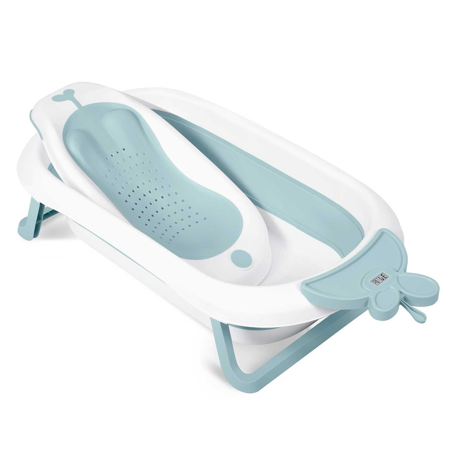 Insert de support de bain bébé Ricokids blanc-bleu