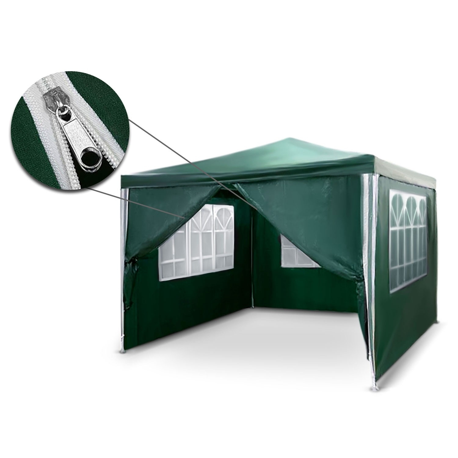 Grüner Gartenpavillon 3x3m 4935