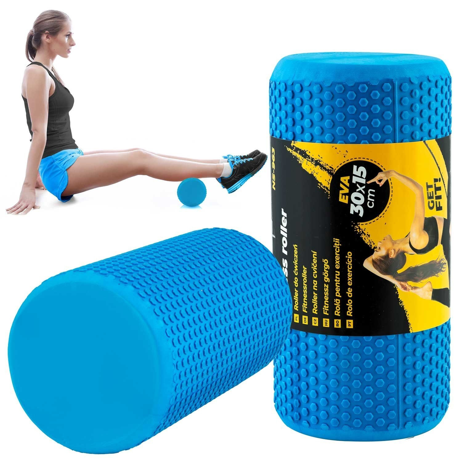Blauwe EVA Trainingsroller NS-963