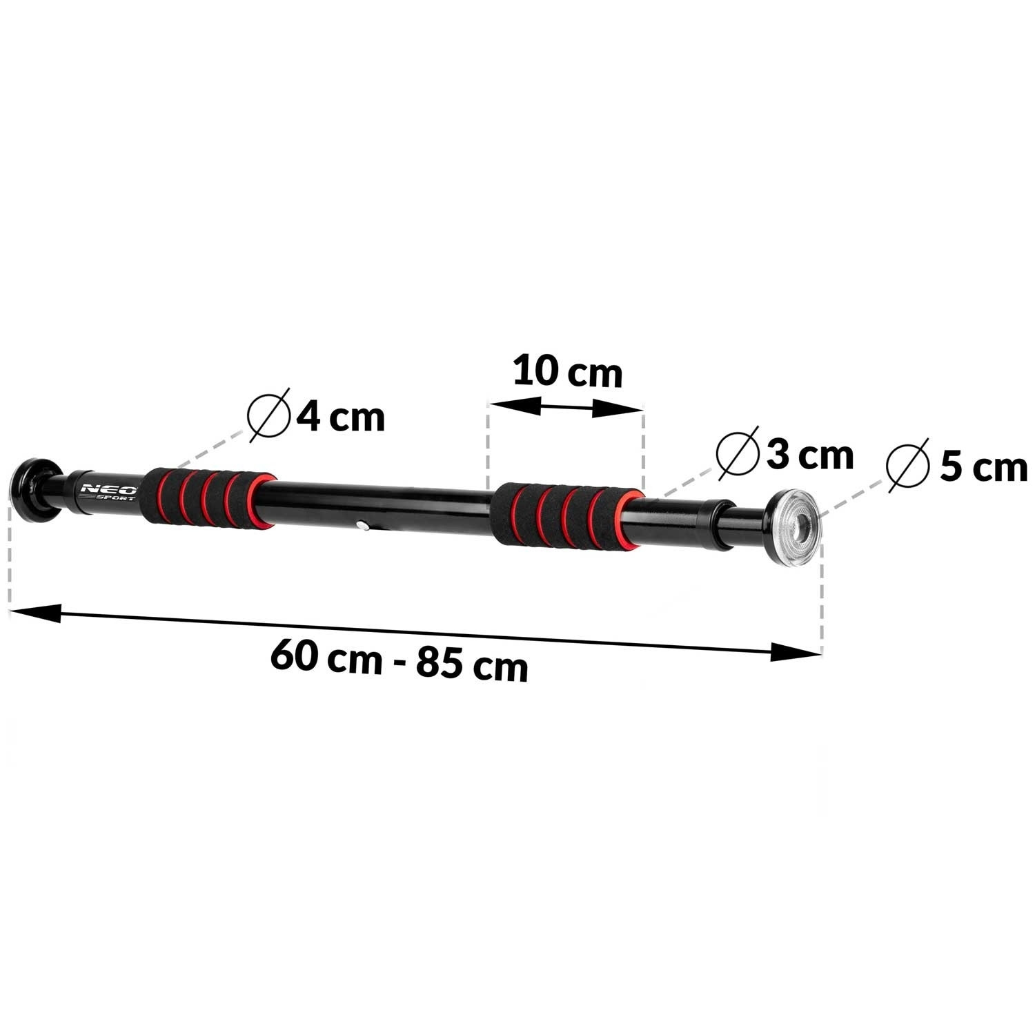 Verstelbare deurtrapeze voor pull-ups, 60-85 cm - NS-310