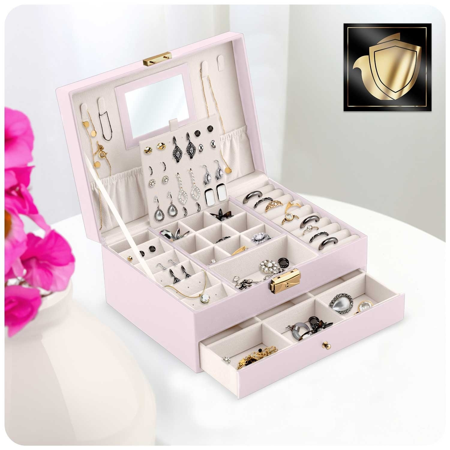 Luxe Sieradendoos MS-709 Massido - Roze