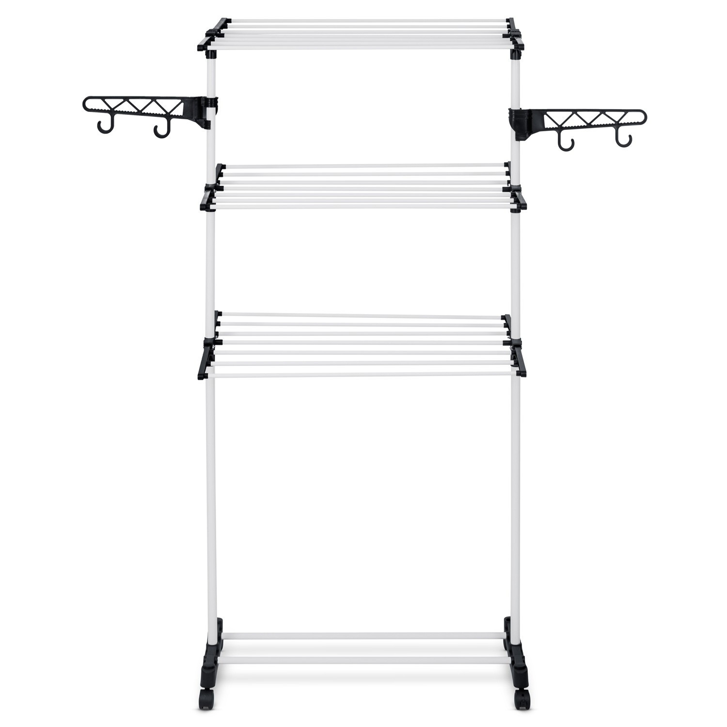 White folding drying rack Delia, 15 meter drying length