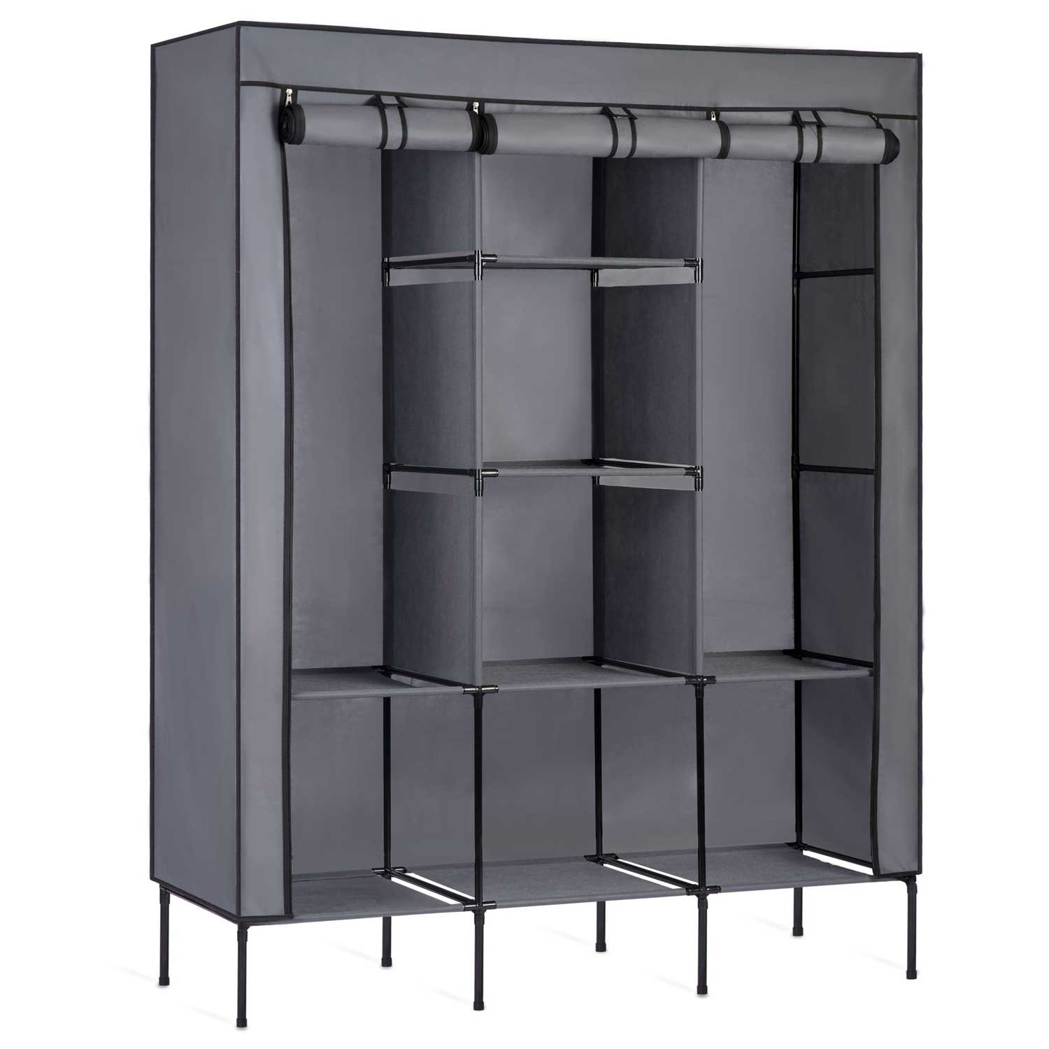 Textilgarderobe Massido - Graphit