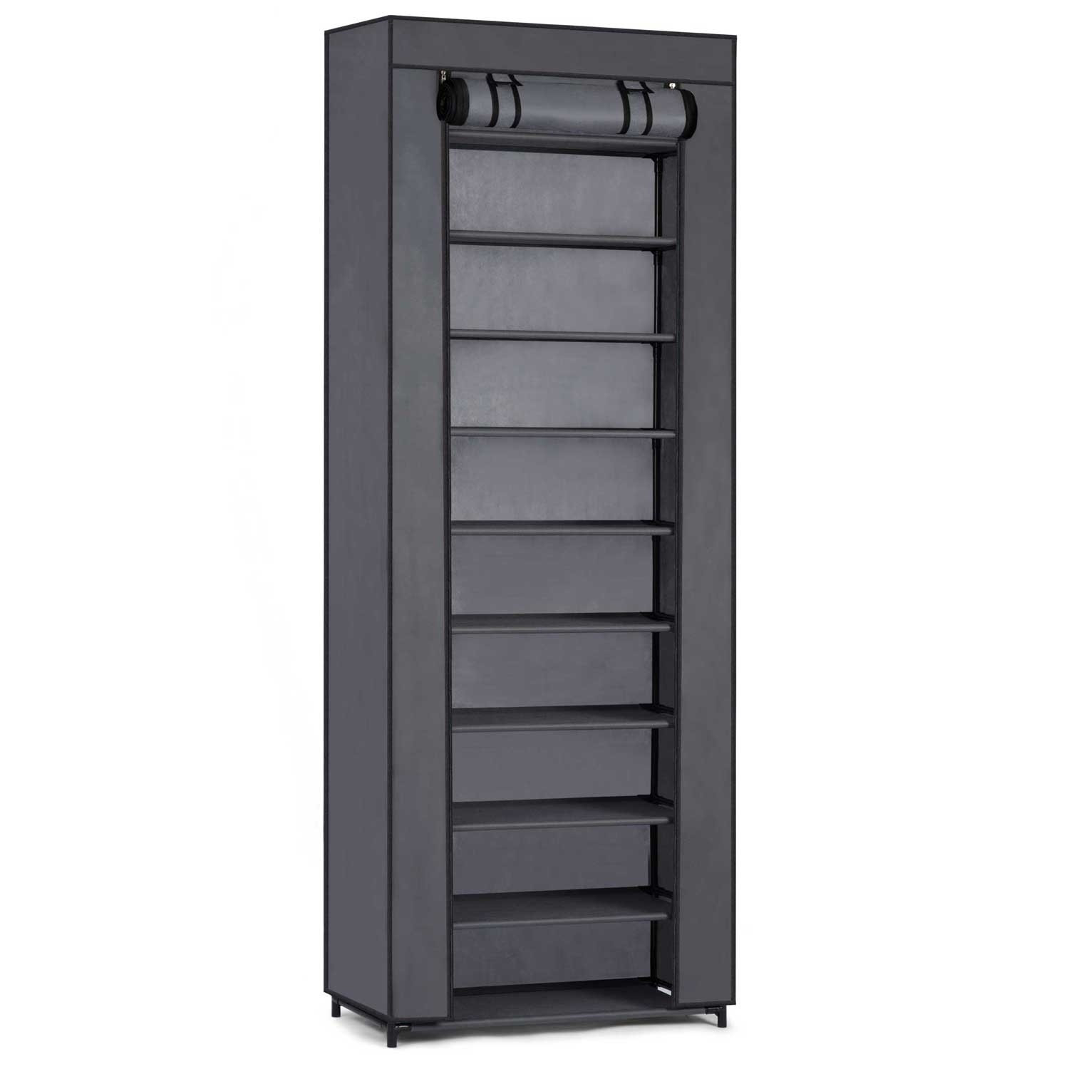 Textile shoe cabinet Massido - graphite