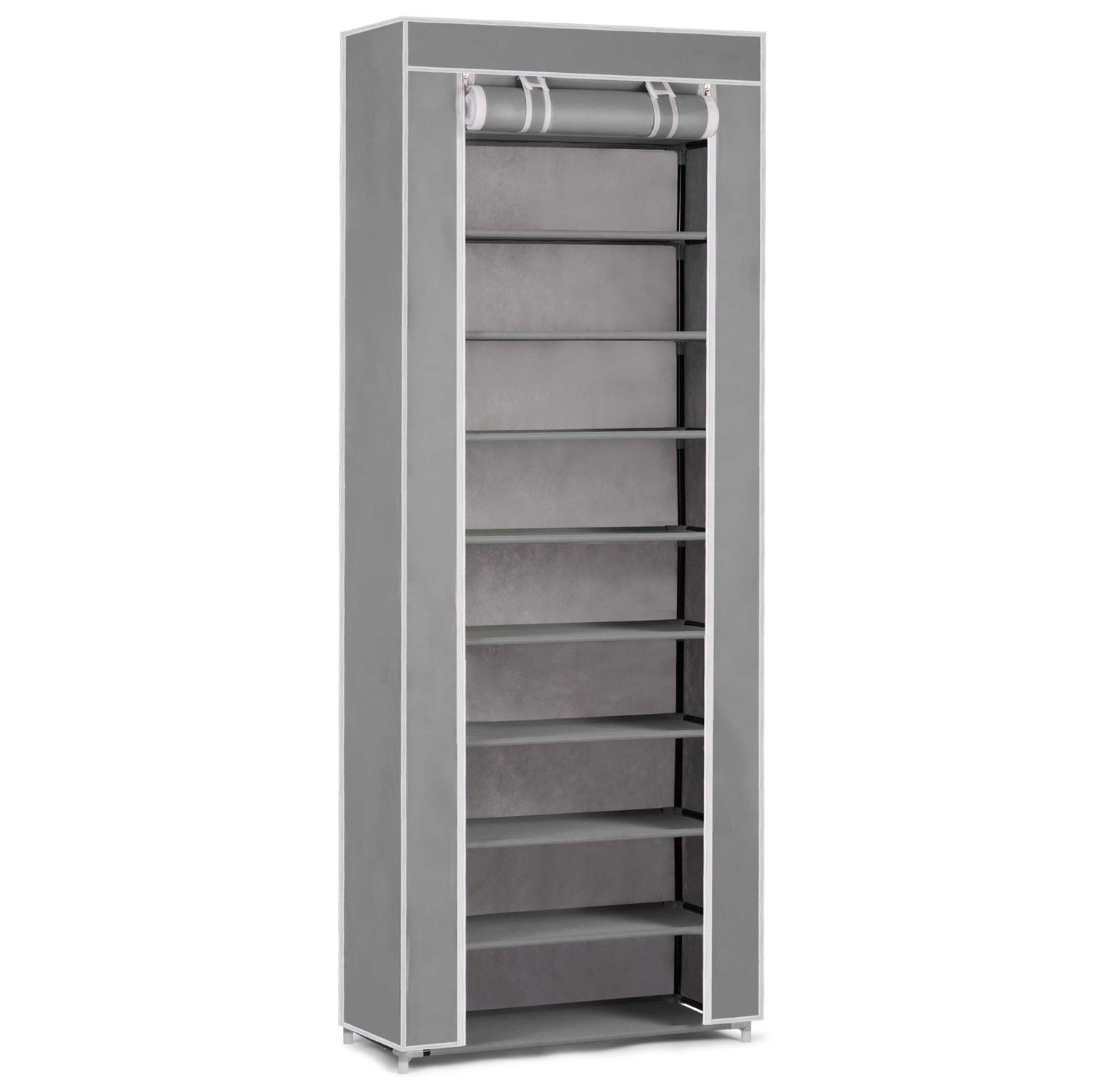 Textilschuhschrank Massido - Grau