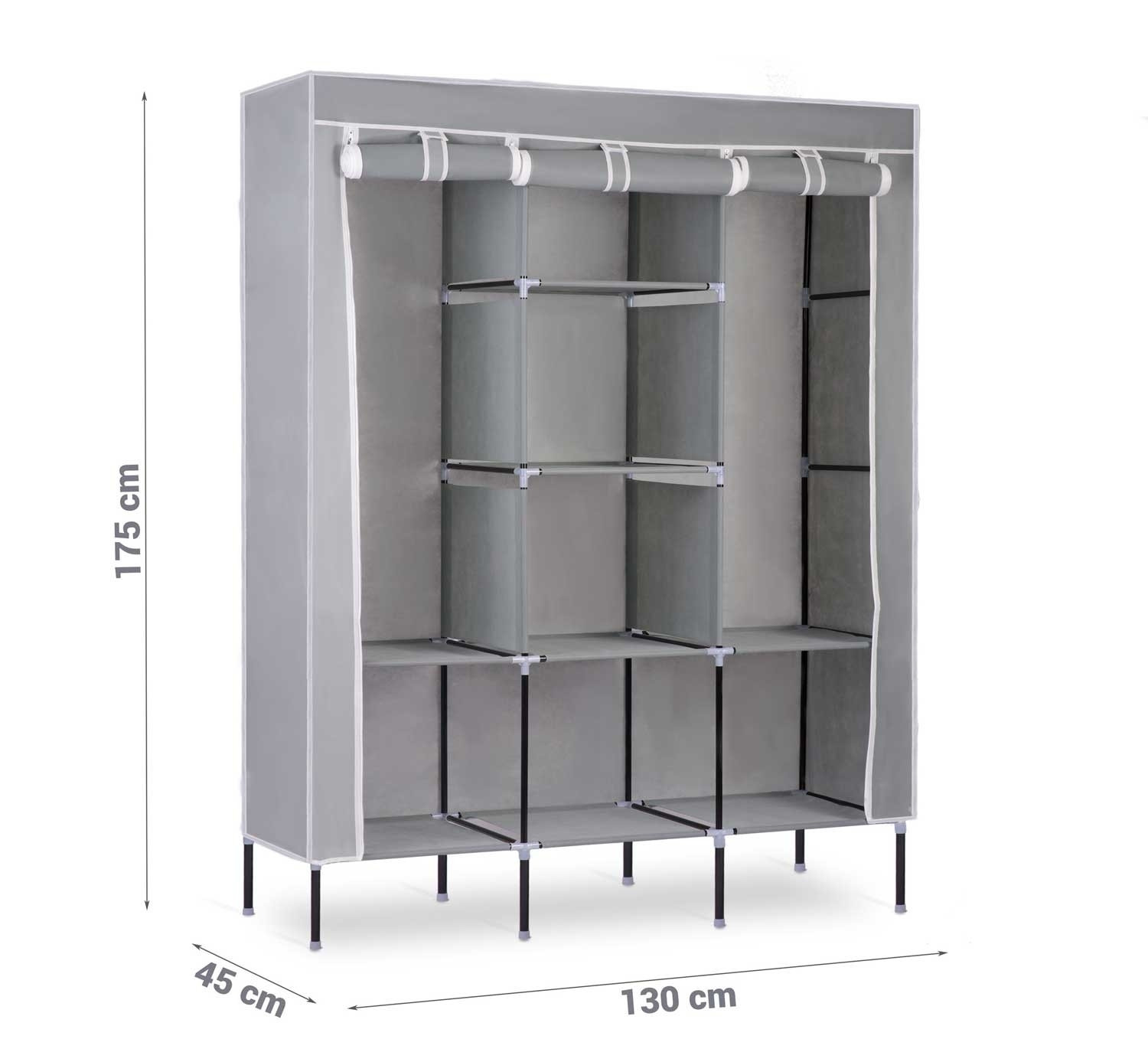 Armoire textile Massido - Gris