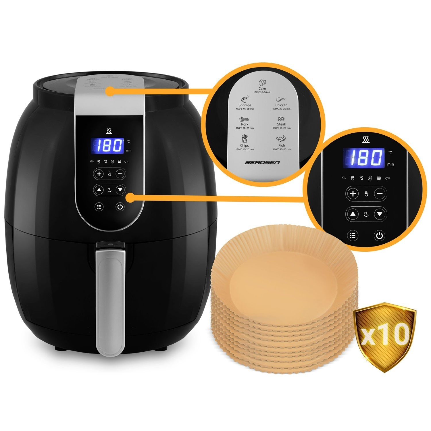 Fritadeira de ar com display digital BD-651