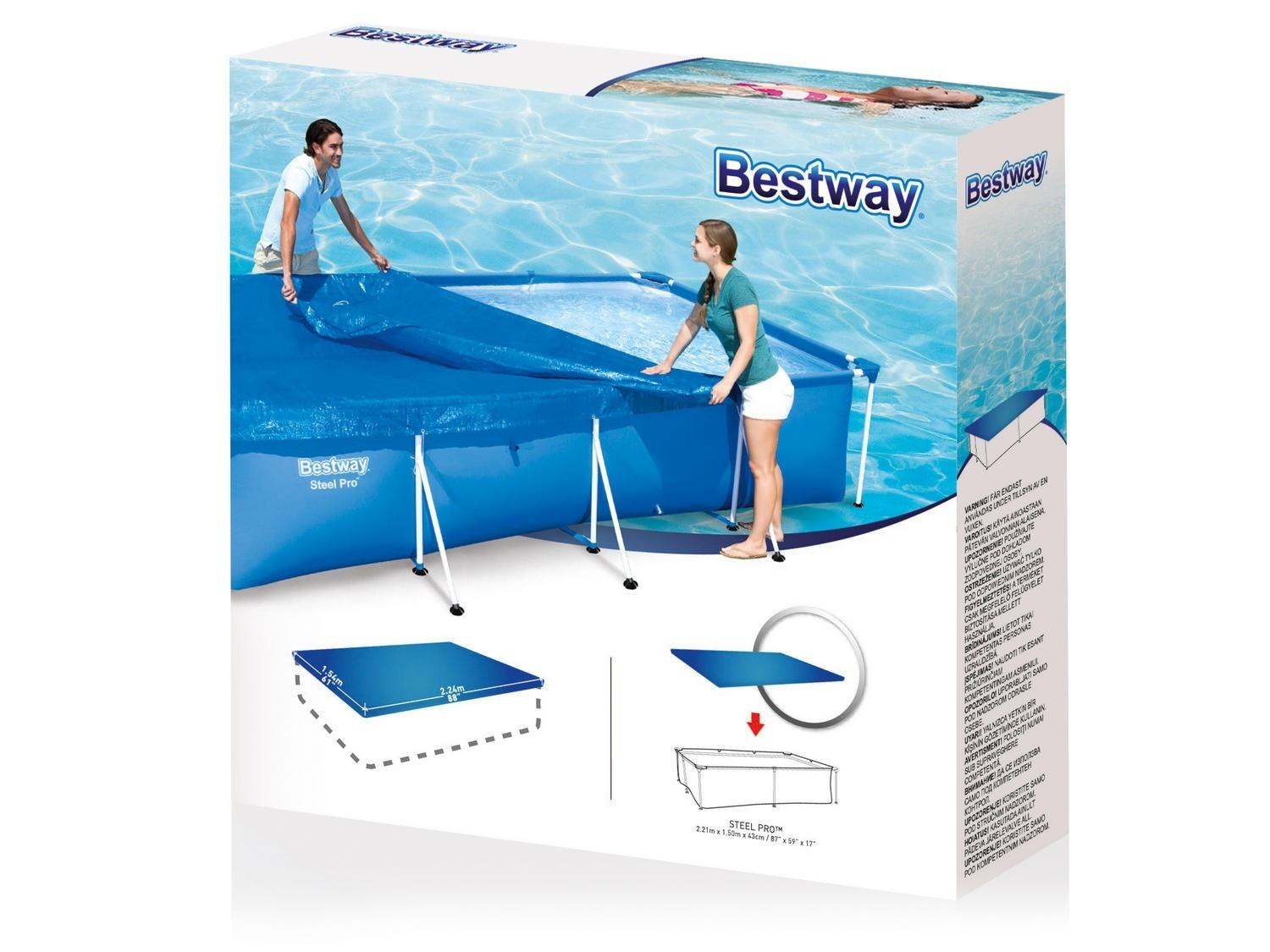 Capa retangular 224 x 154 cm Bestway 58103