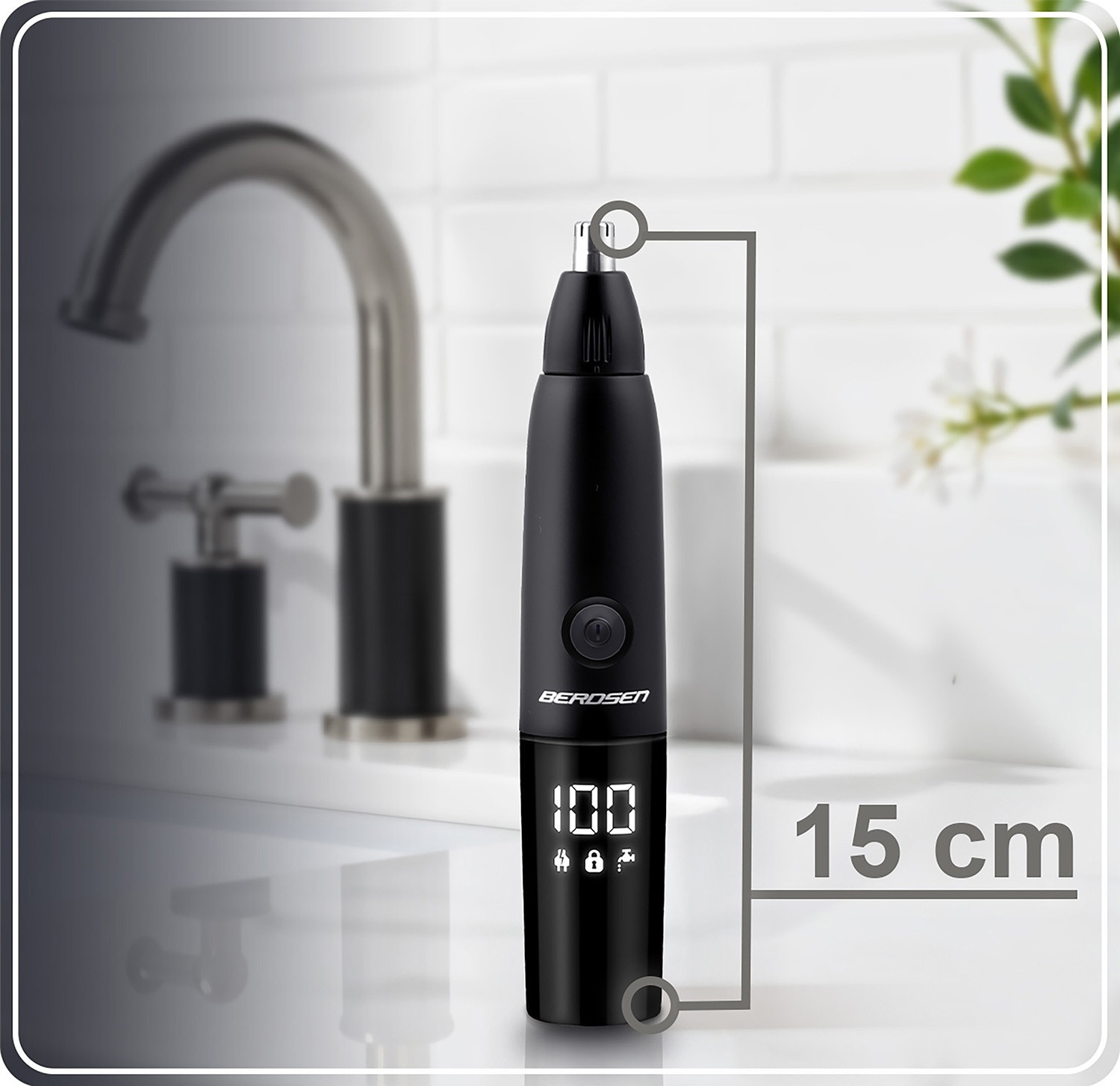 Rifinitore per naso e orecchie Berdsen BD-269, nero