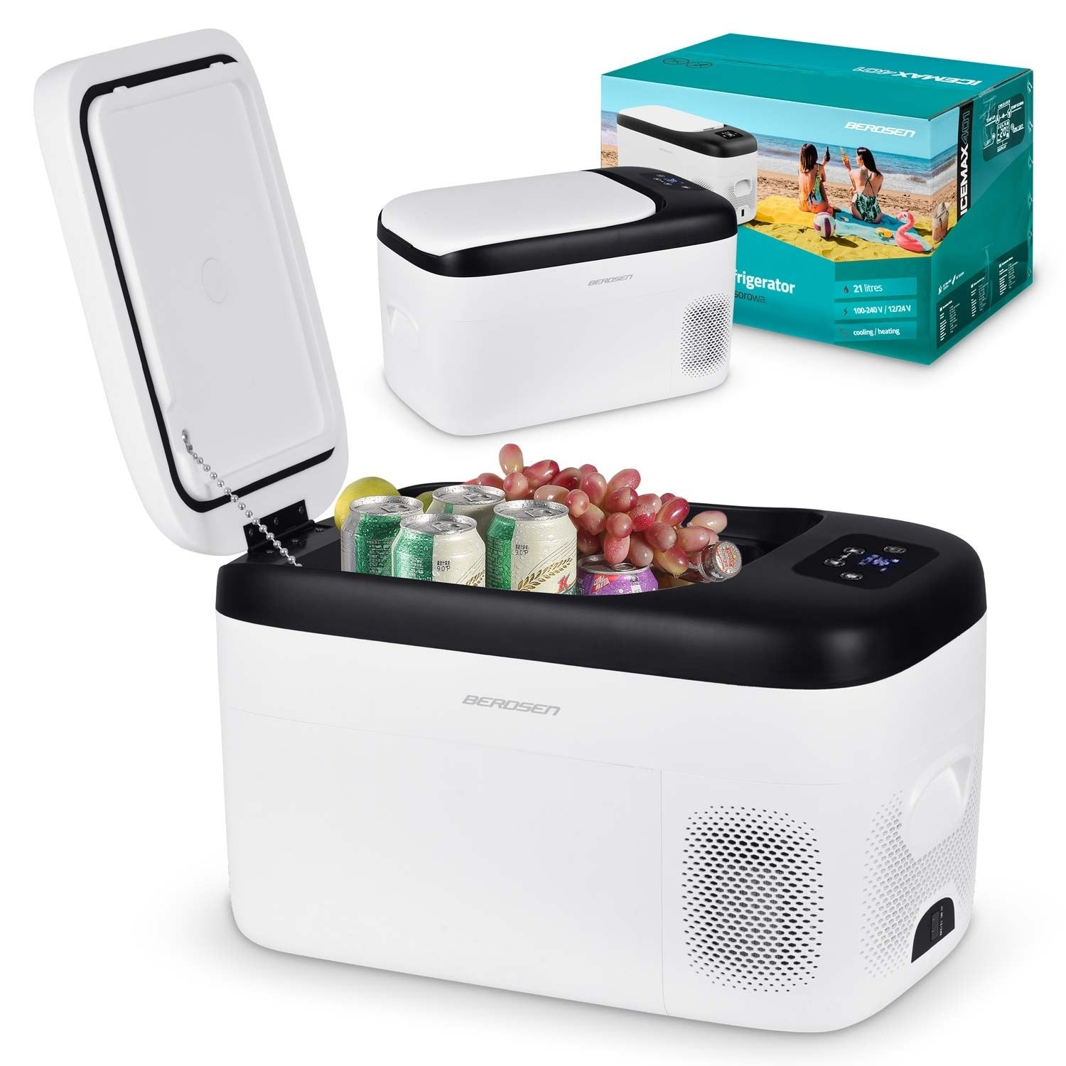 Geladeira com compressor Icemax 401 Berdsen, 21 litros - branco