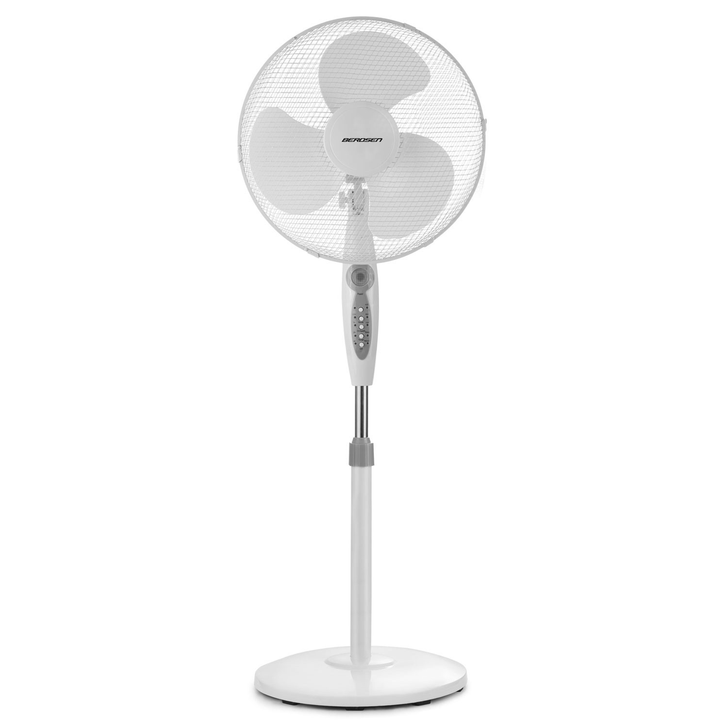 Berdsen 355100 weiß-grauer Bodenventilator