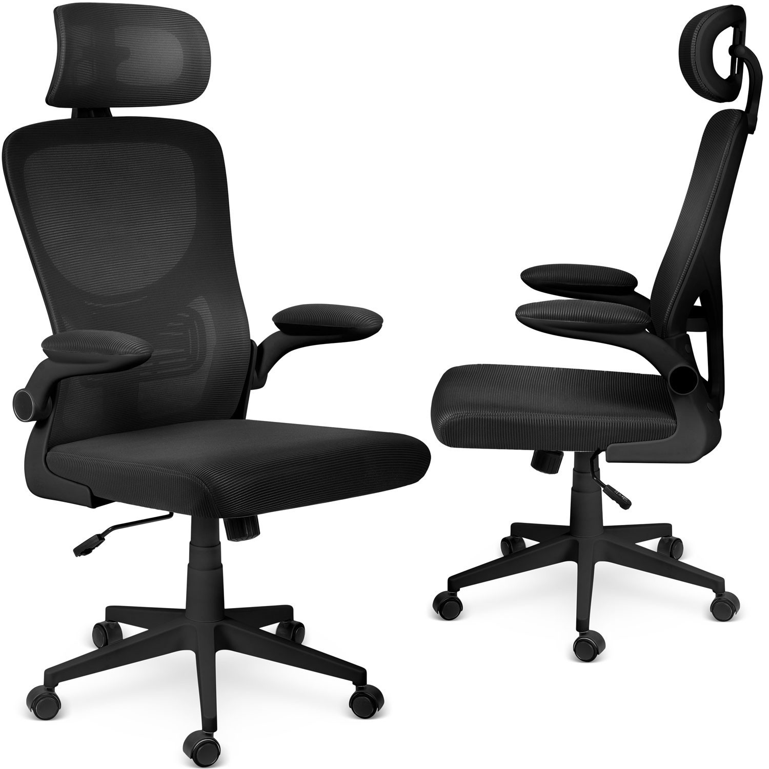 Chaise de bureau Sofotel Brass micromesh, noir