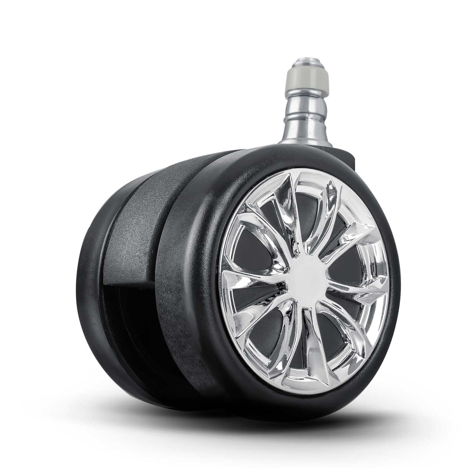 Rubberized wheels for black Sofotel armchairs, 5 pcs