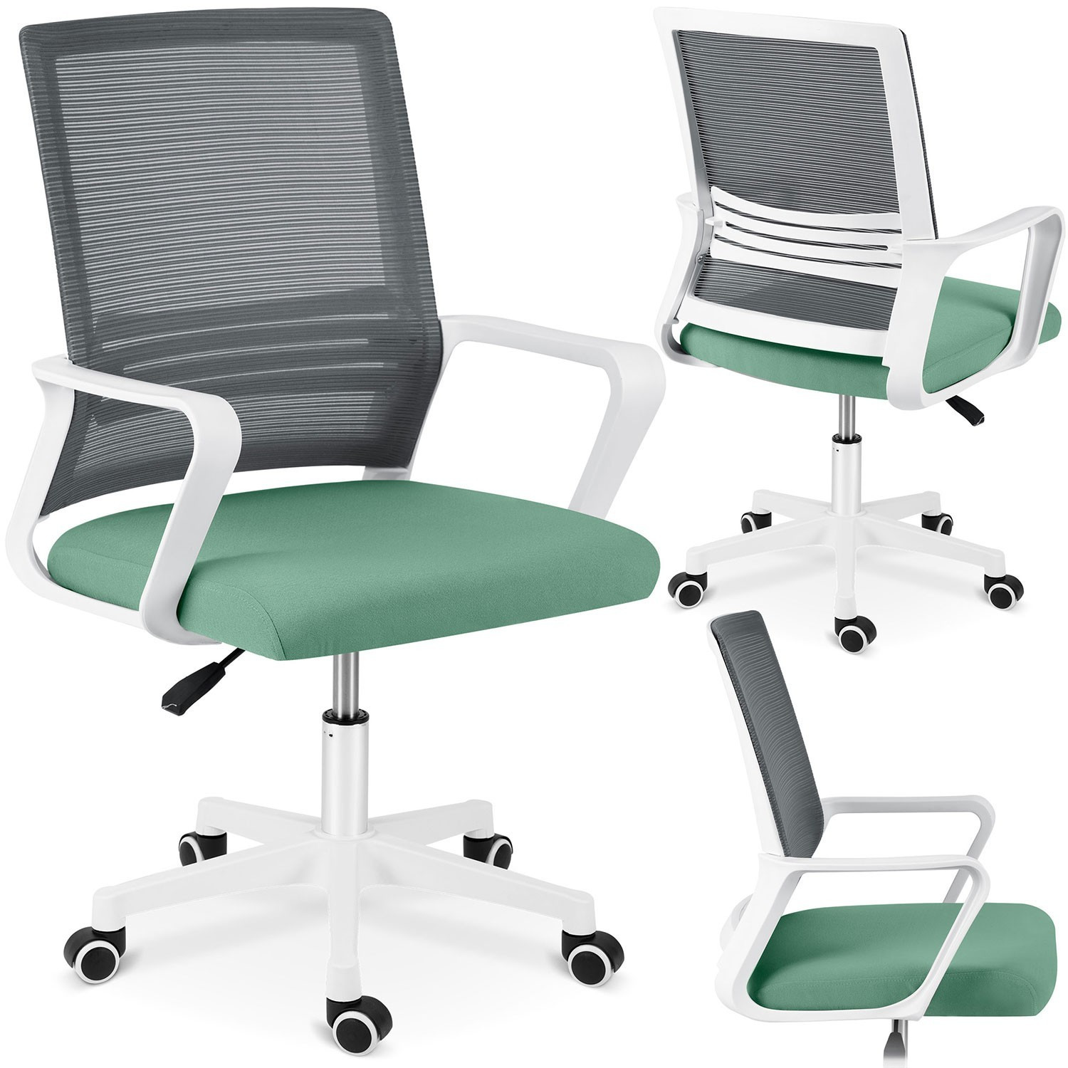Sofotel Corta Micro-Mesh-Bürostuhl, Grau und Grün