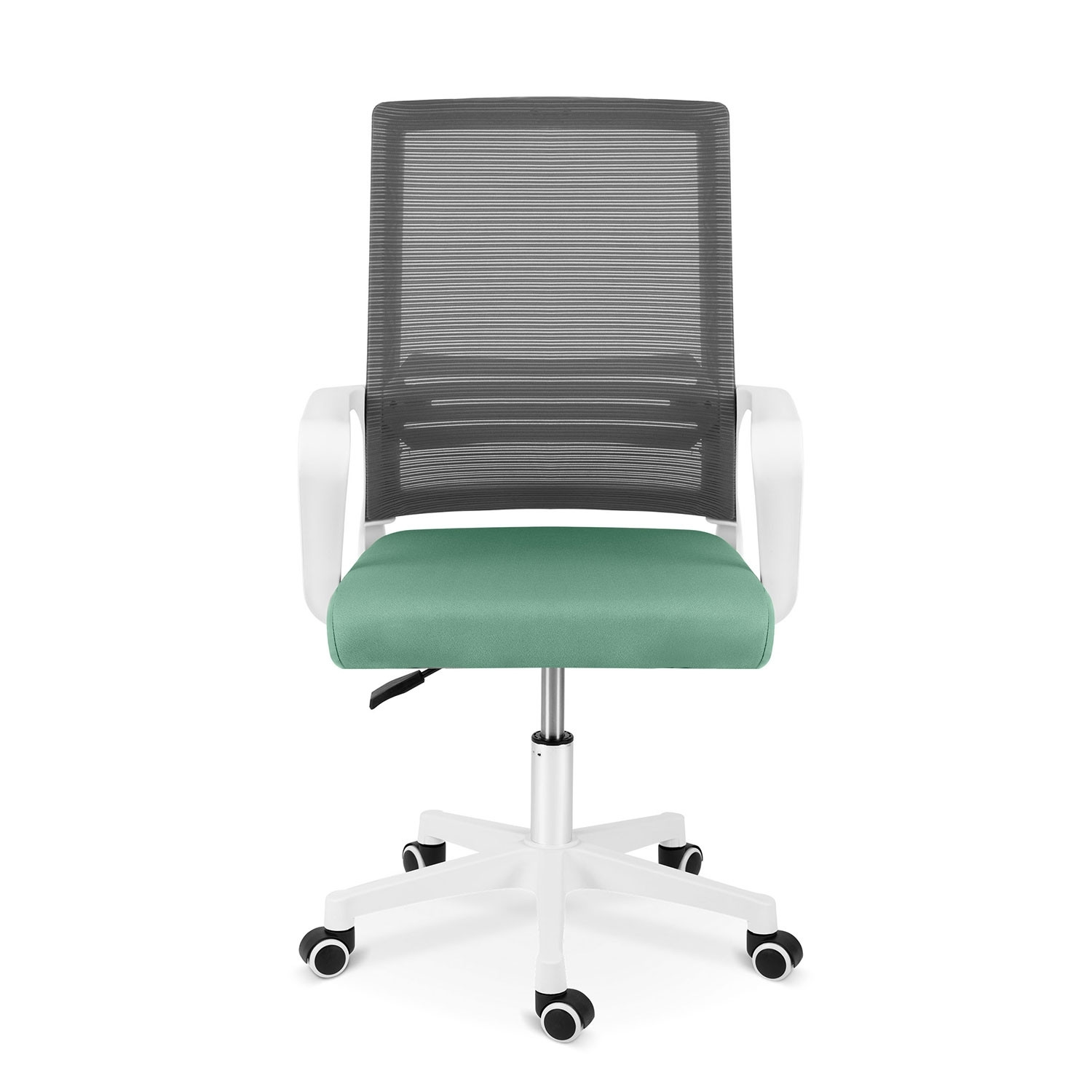Sedia da ufficio Sofotel Corta in microrete, grigio e verde