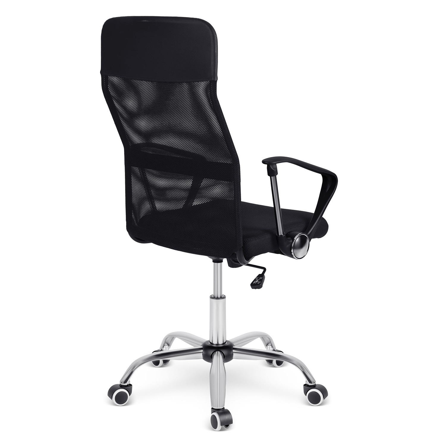 Chaise de bureau Sofatel Tamar en micromesh, noir