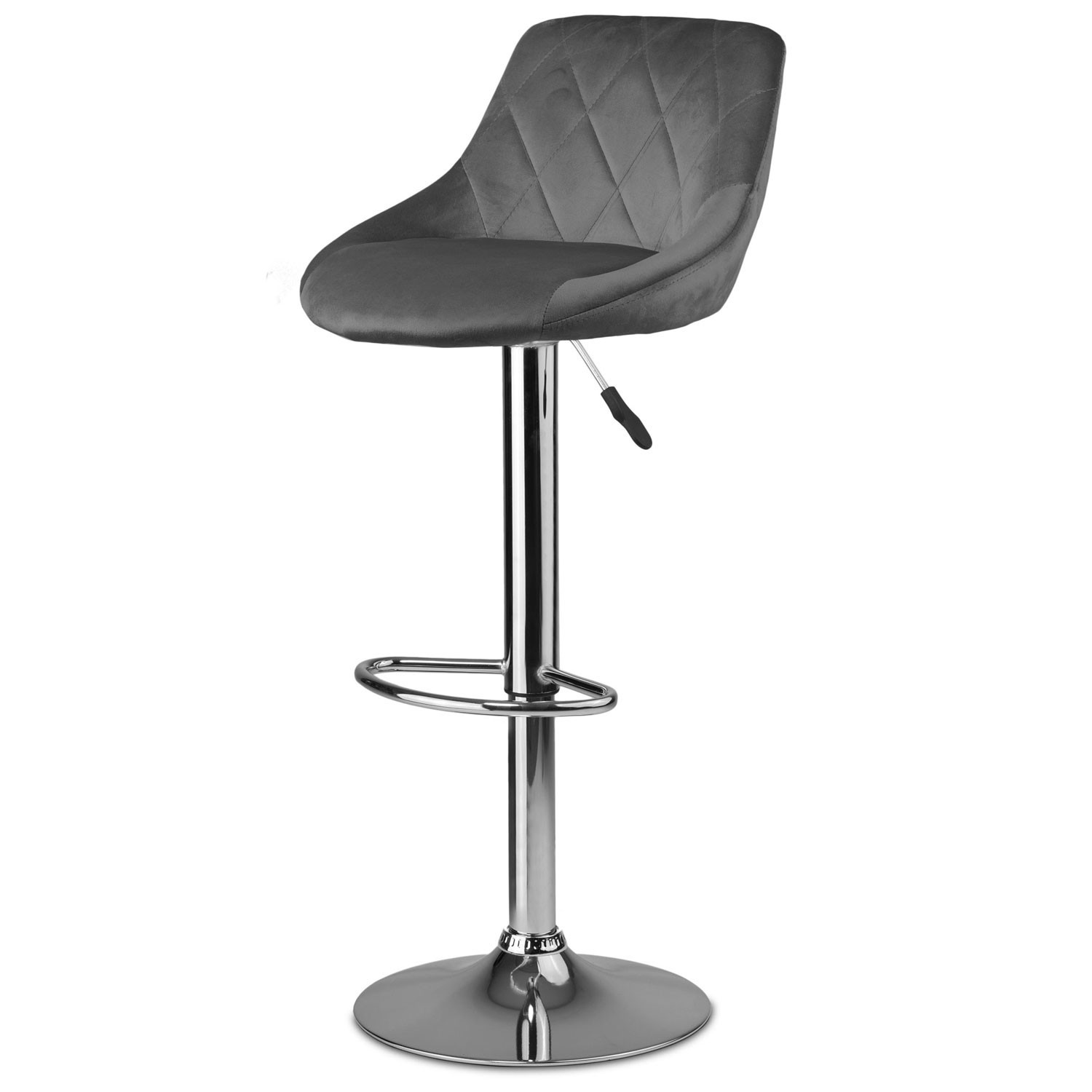 Taburete de bar con respaldo Nerra gris