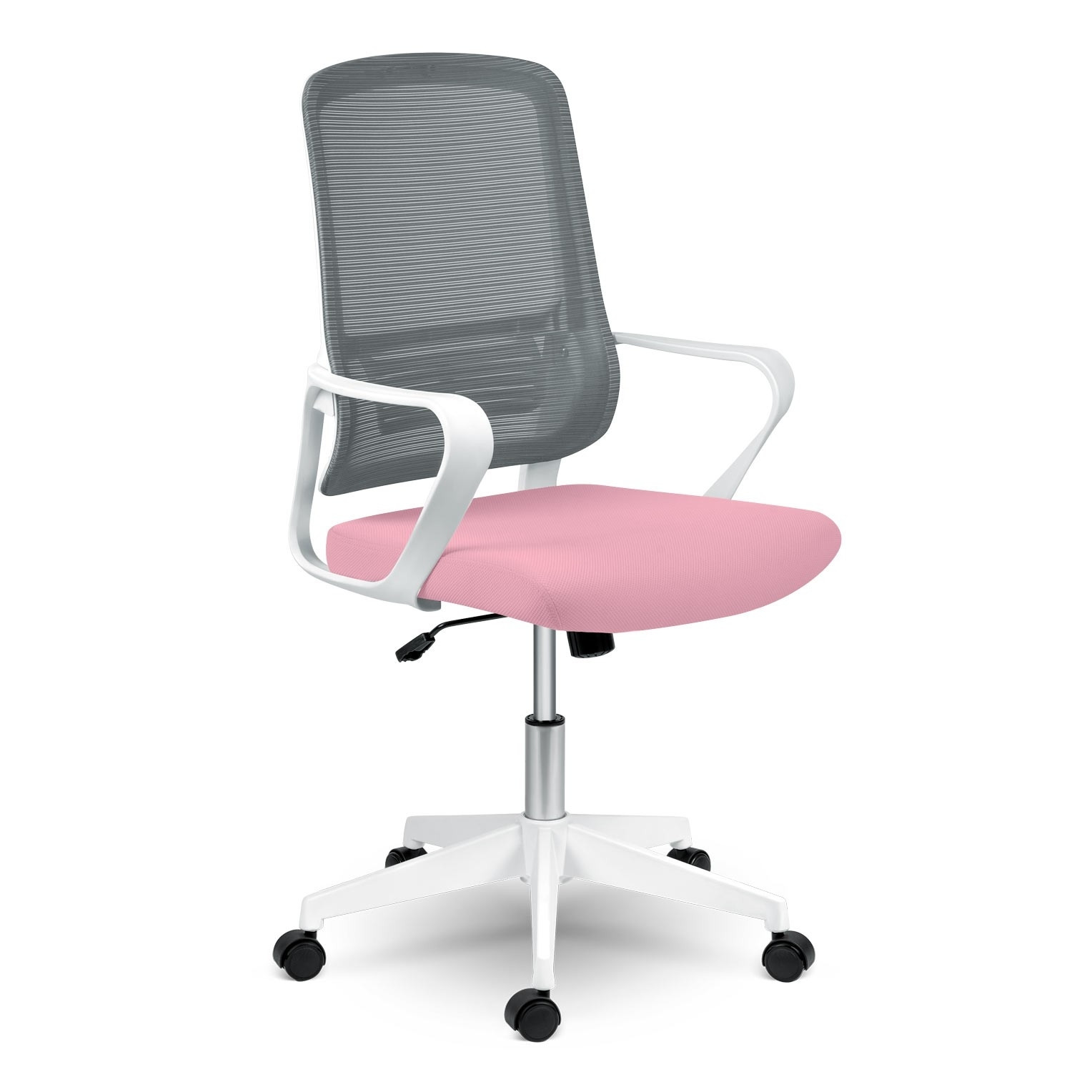 Sofotel Wizo Micro-Mesh-Bürostuhl, weiß und rosa