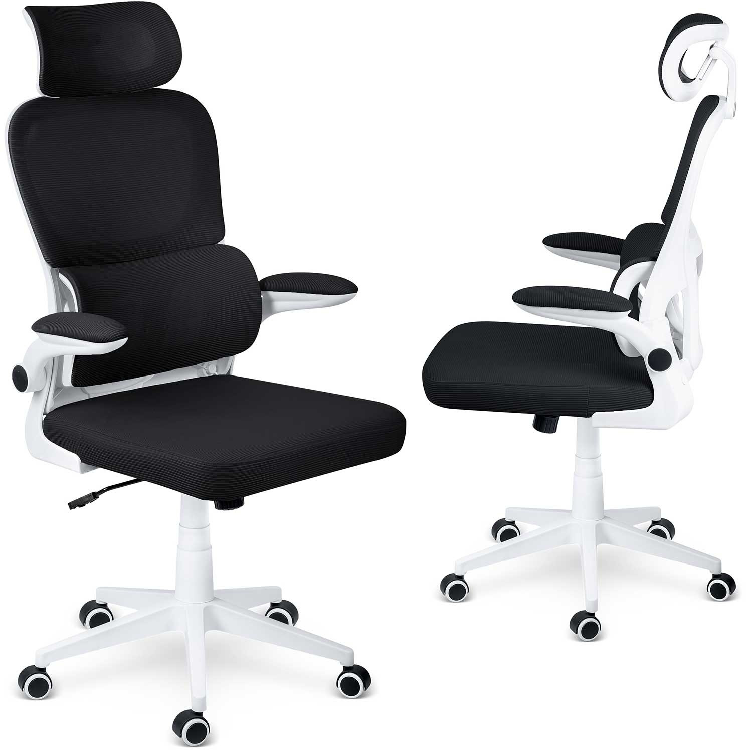 Sedia da ufficio Sofotel Formax in microrete, nera