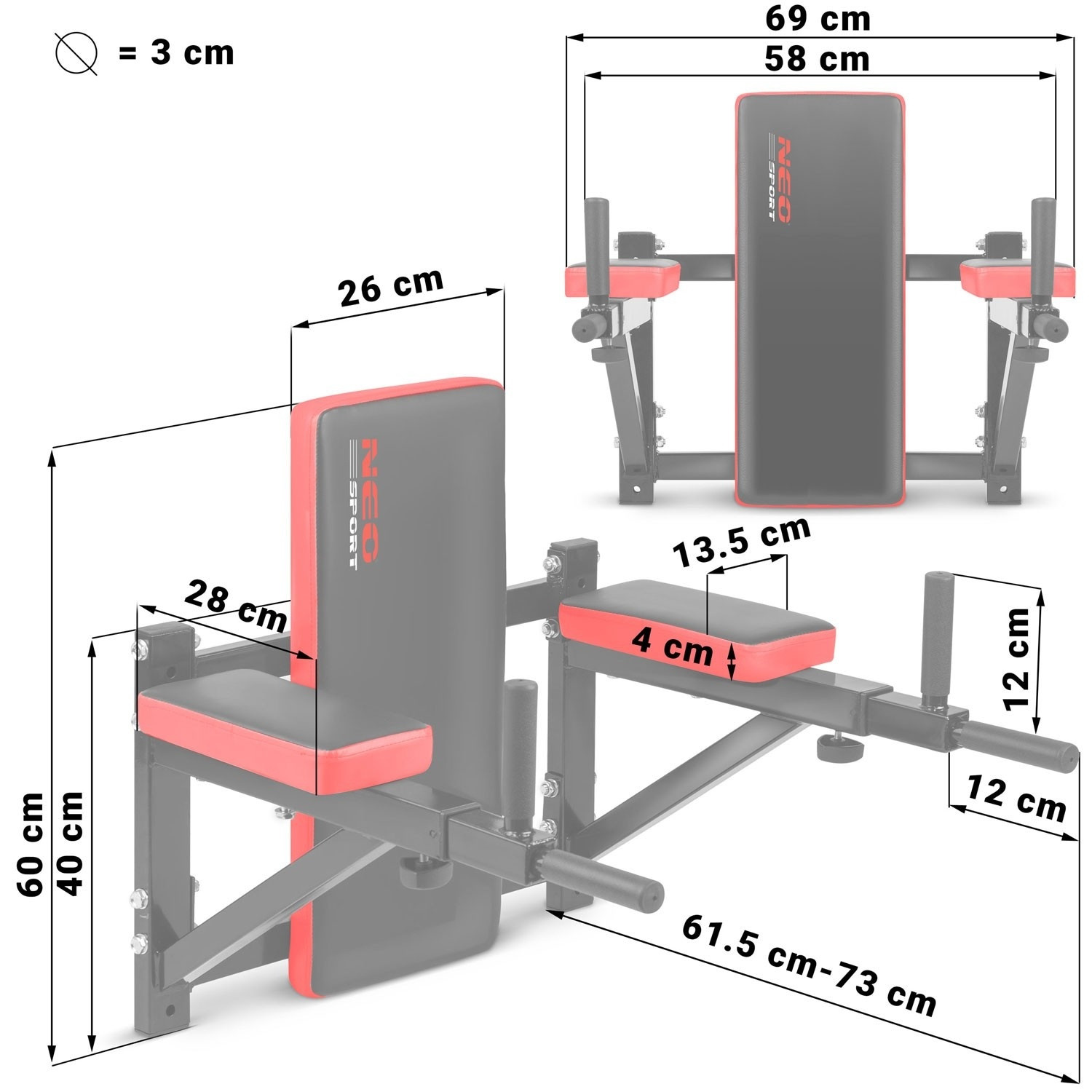 Barre d'immersion murale NS-320