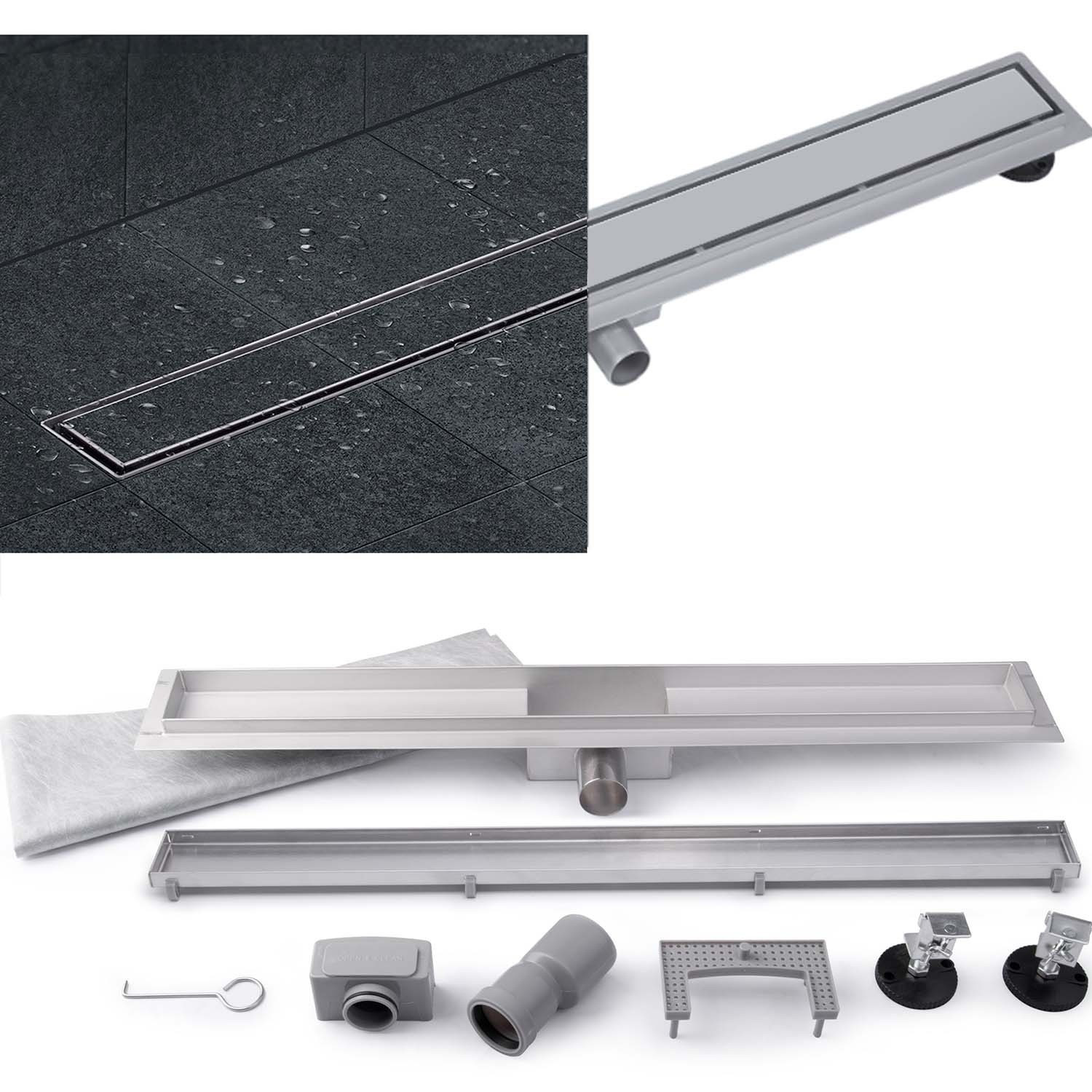 Linear drain 60 cm 2in1 TILE Berdsen