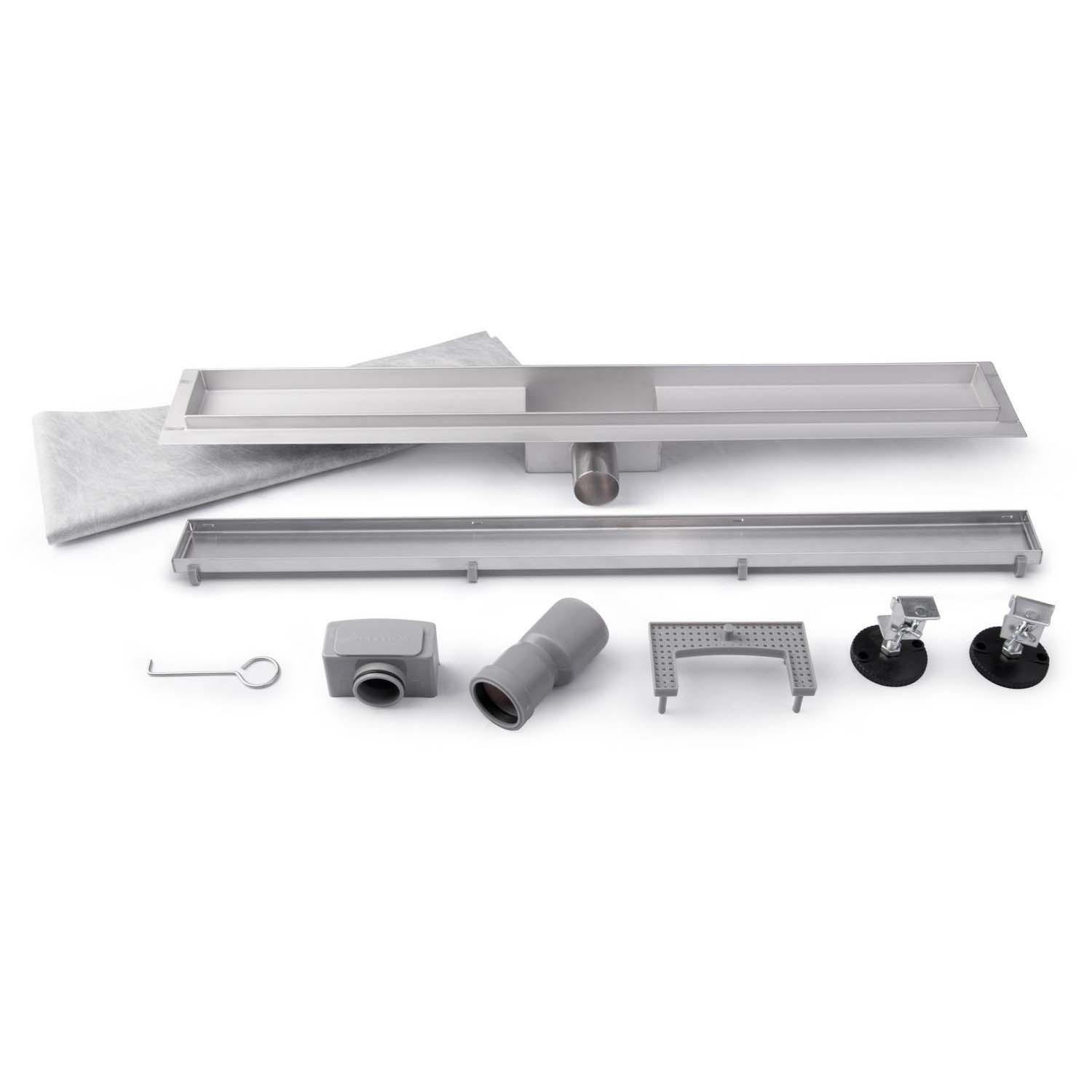 Dreno linear 60 cm 2 em 1 TILE Berdsen