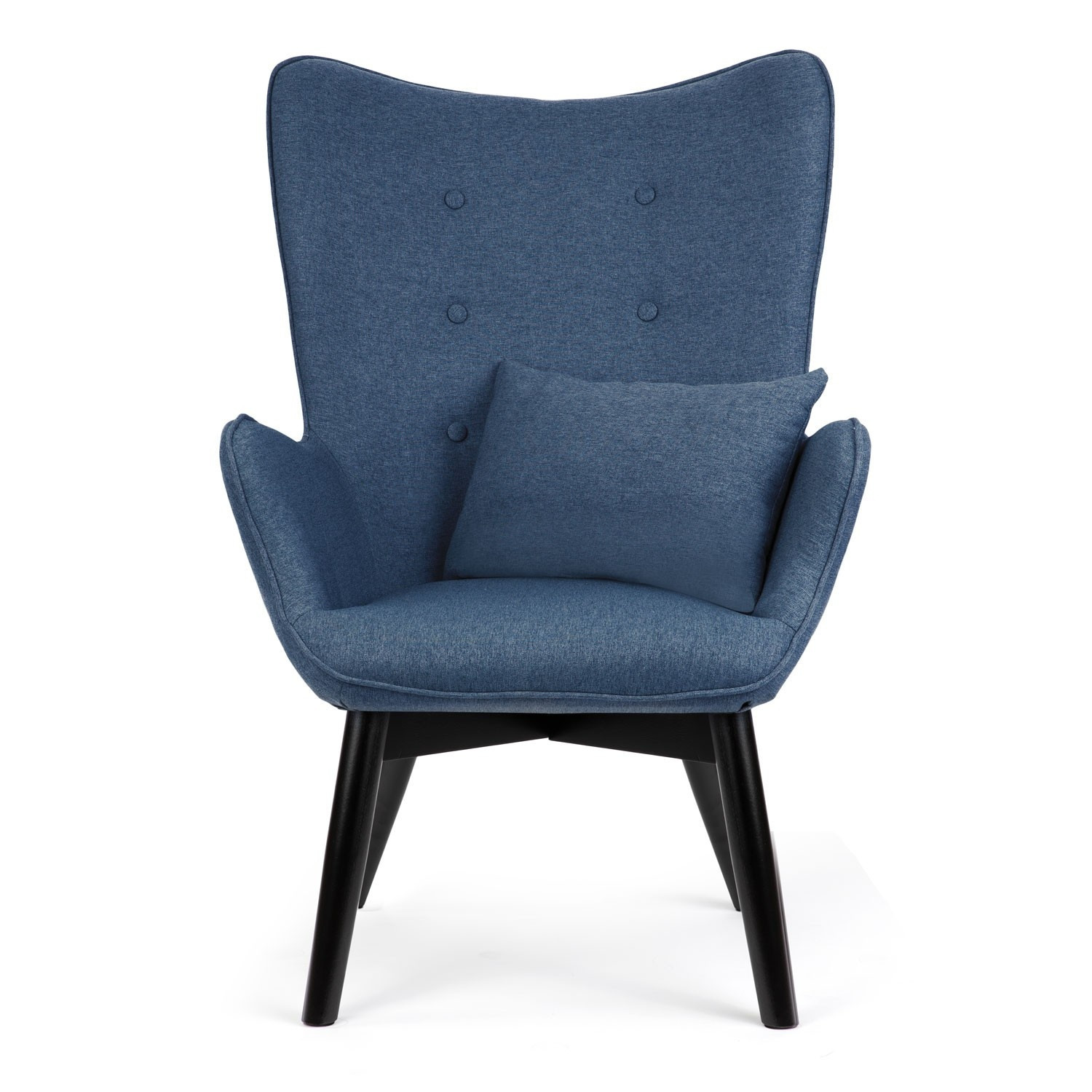 Sofatel Norse blauer Sessel mit Fußhocker