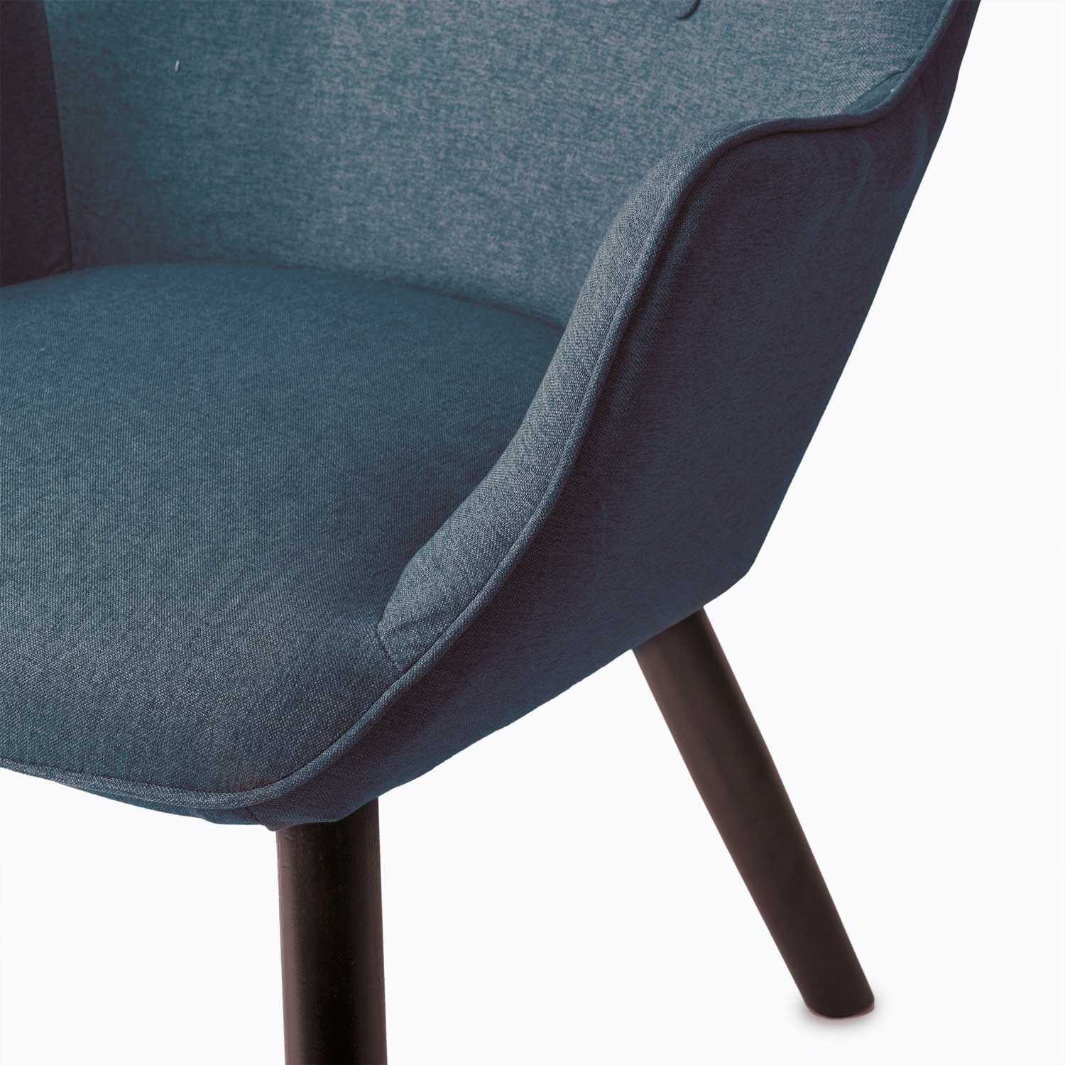 Sofatel Norse sillón azul con reposapiés