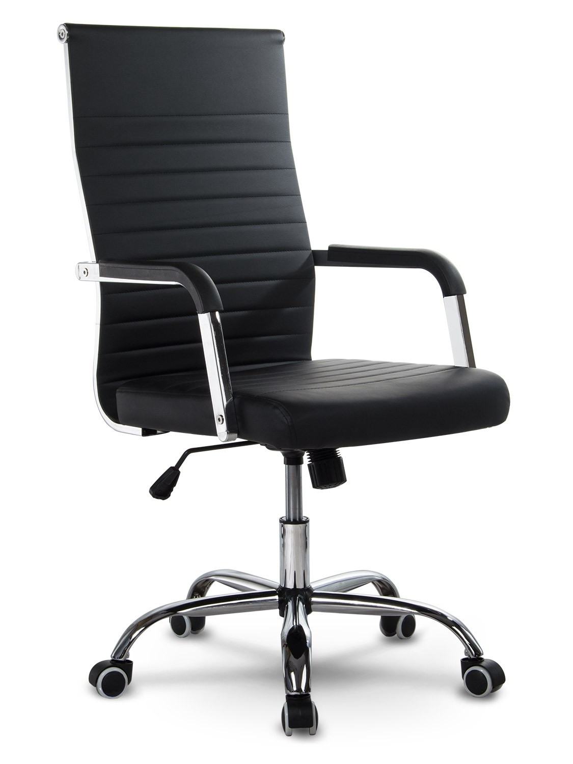 Poltrona da ufficio Sofatel Boston dal design moderno, nera