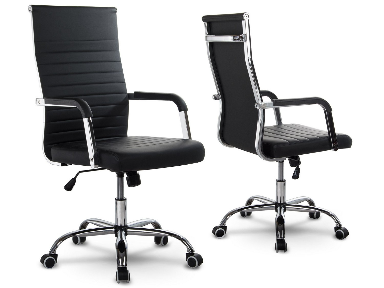 Fauteuil de bureau Sofatel Boston design moderne, noir