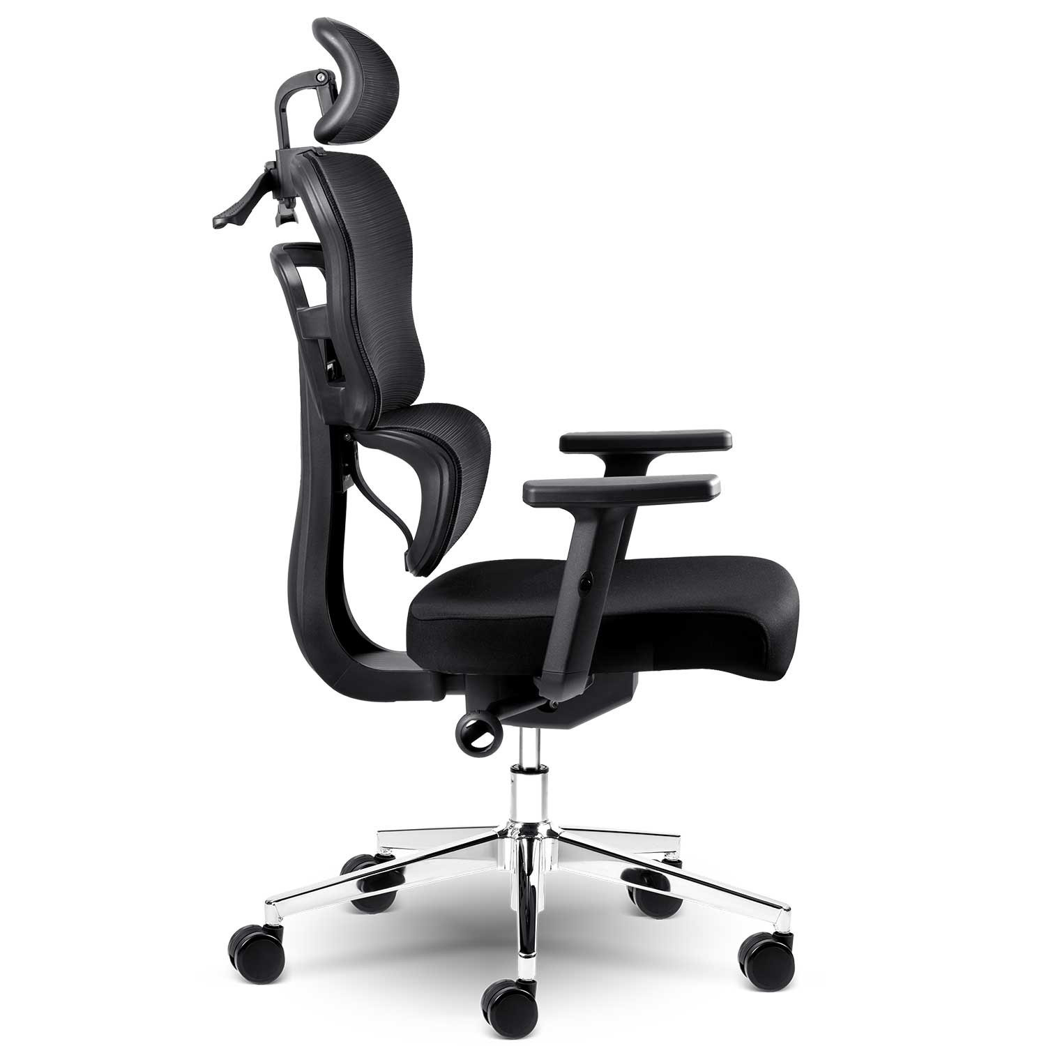 Chaise de bureau Sofotel Nicea en micromesh, noir