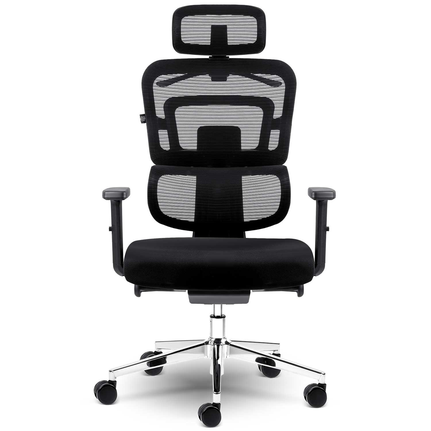 Chaise de bureau Sofotel Nicea en micromesh, noir