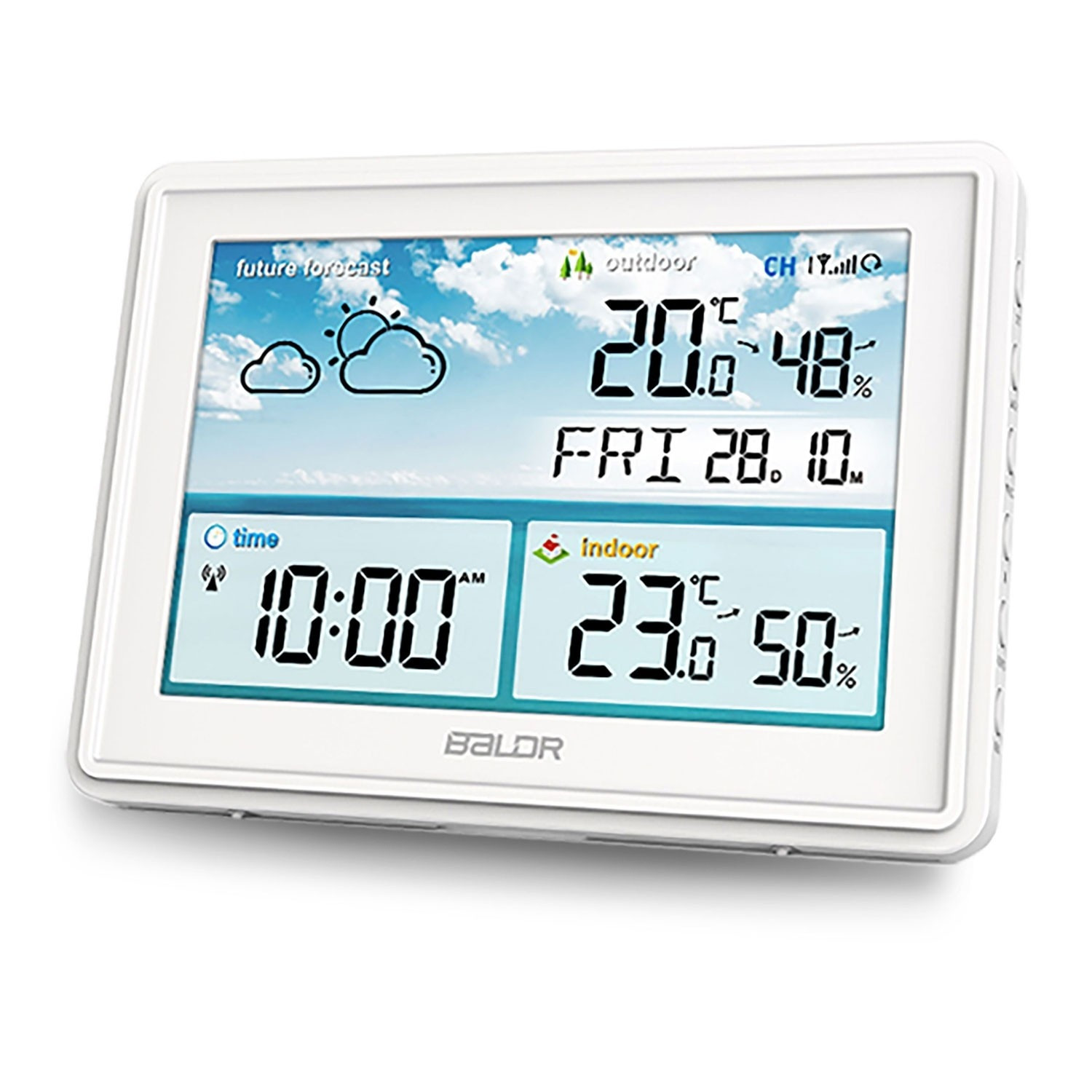 Weerstation met display BD-909 wit
