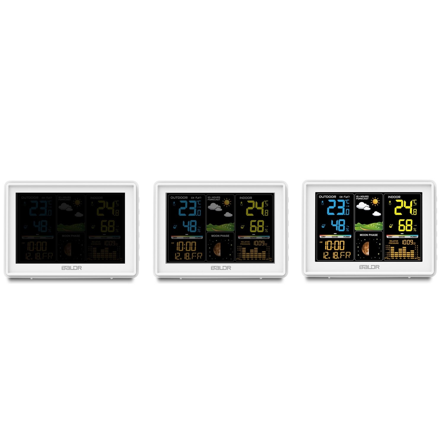 Weerstation met display BD-907 wit