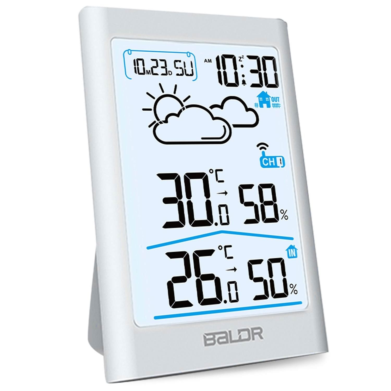 Weerstation met display BD-911 wit