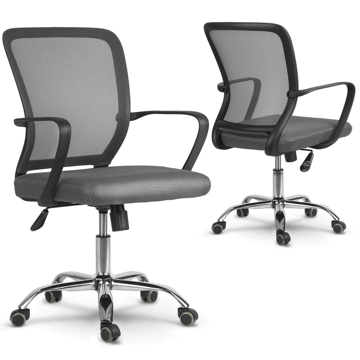 Sedia da ufficio ergonomica con microrete, Sofotel Diran, grigio