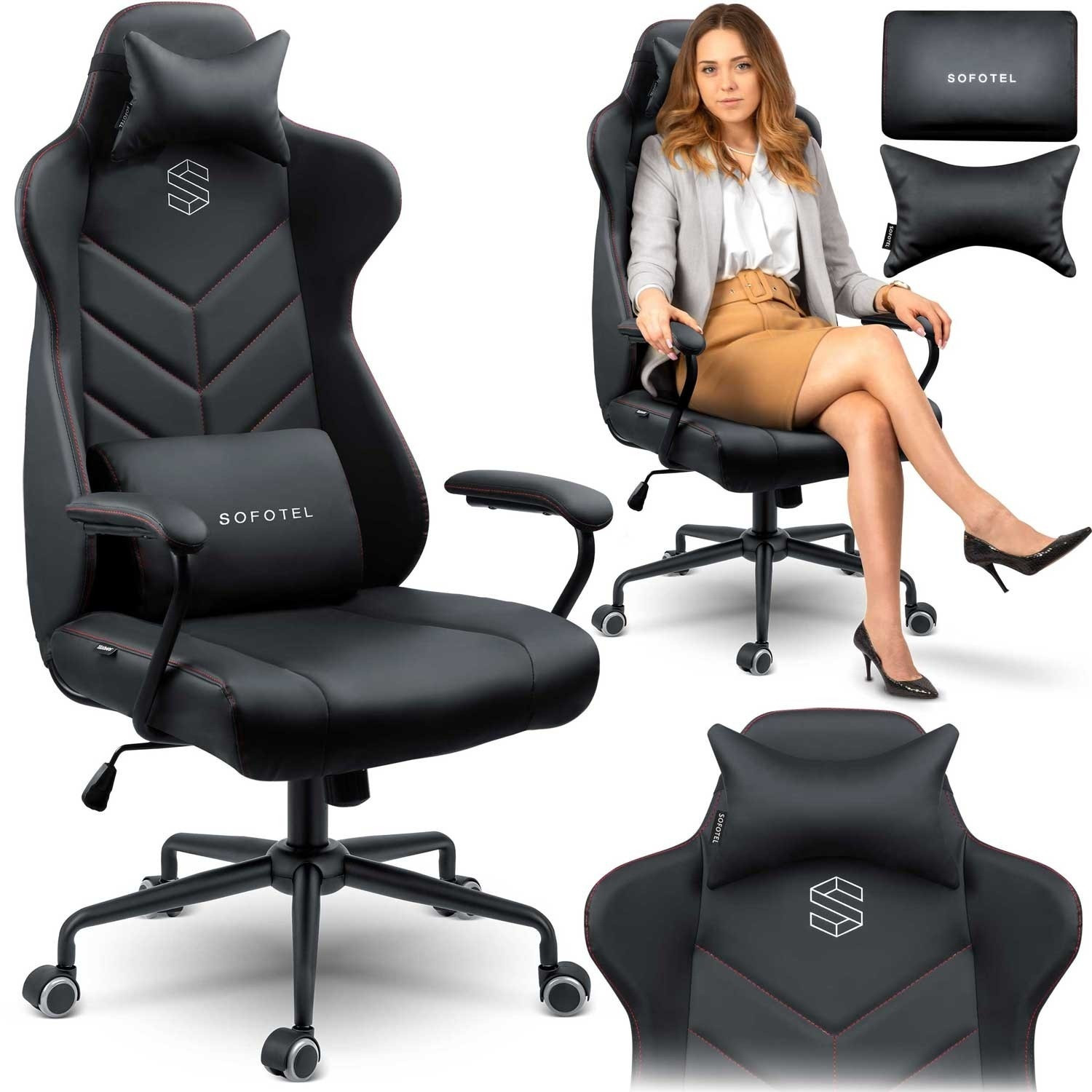 Sedia da ufficio Sofotel Verona - Nero - 2580
