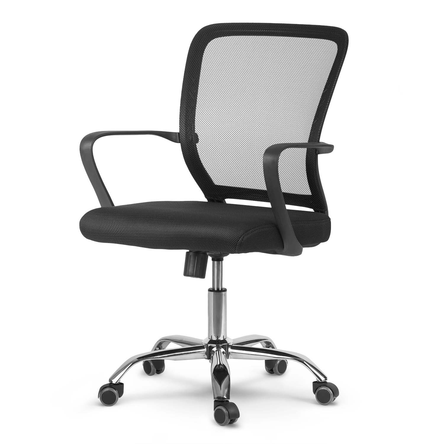 Sedia da ufficio ergonomica con materiale a rete - Sofotel Diran Black