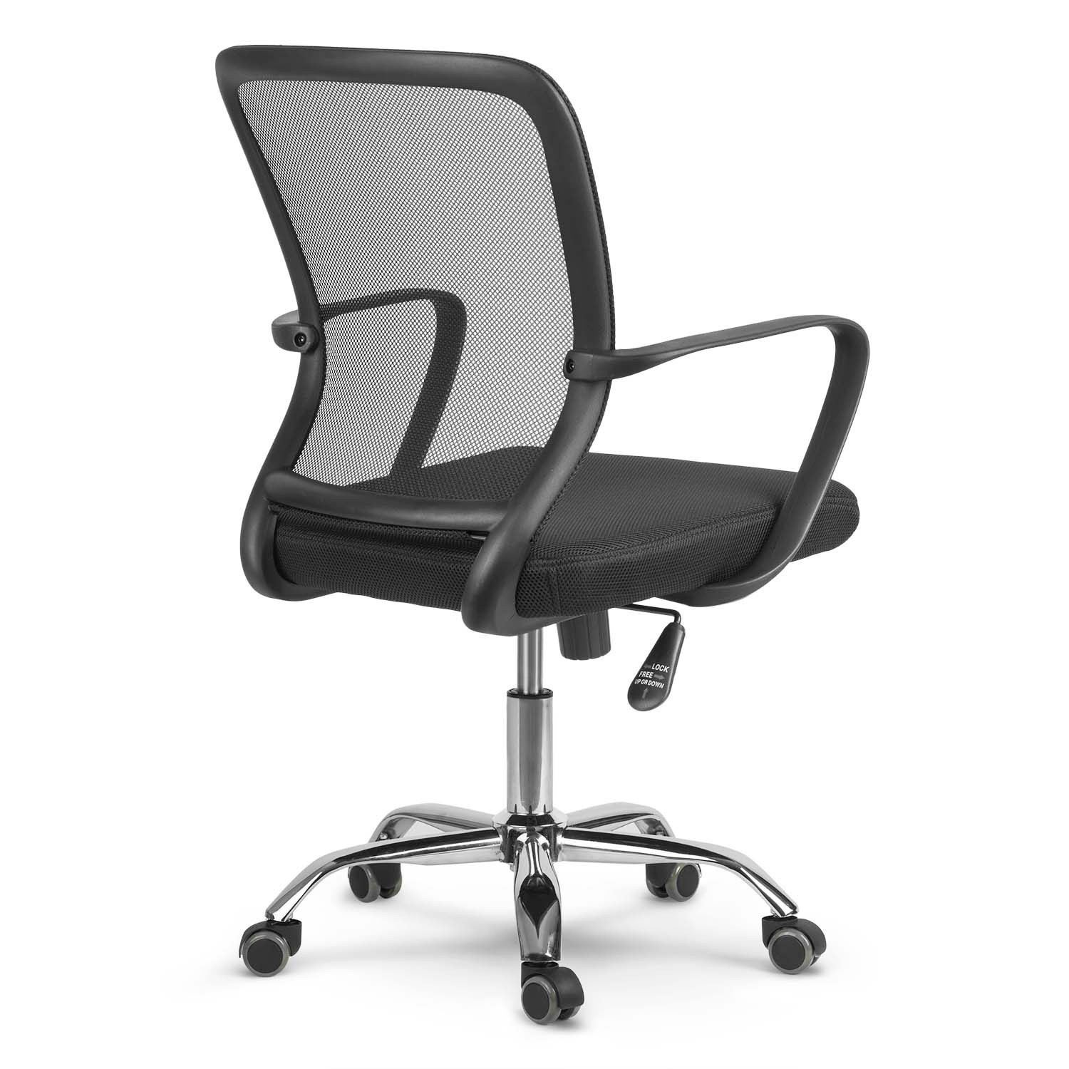 Sedia da ufficio ergonomica con materiale a rete - Sofotel Diran Black