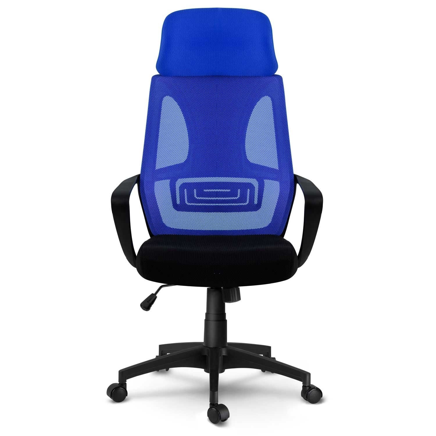 Sedia da ufficio con microrete, Praga - blu