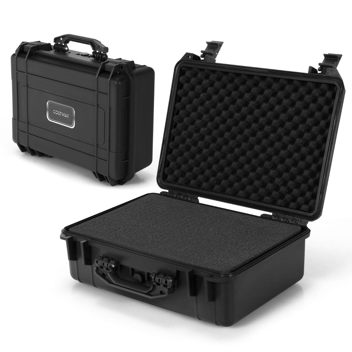 Multi-purpose carrying case with foam insert, waterproof camera cas...