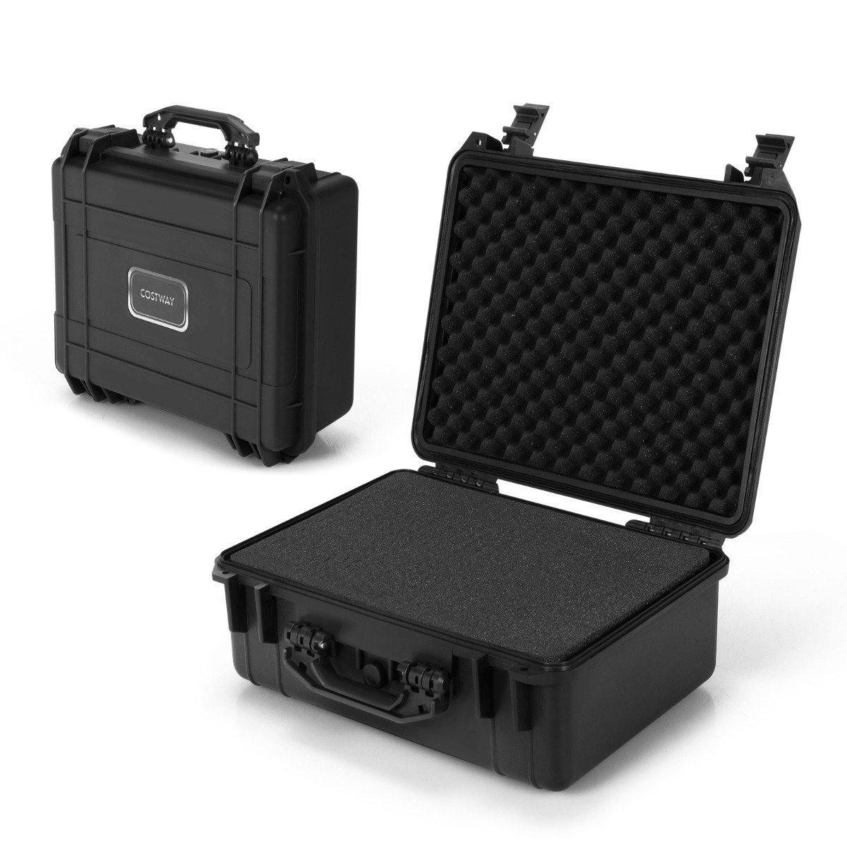 13" Hard Shell Camera Case with Adjustable Foam Insert Waterproof C...