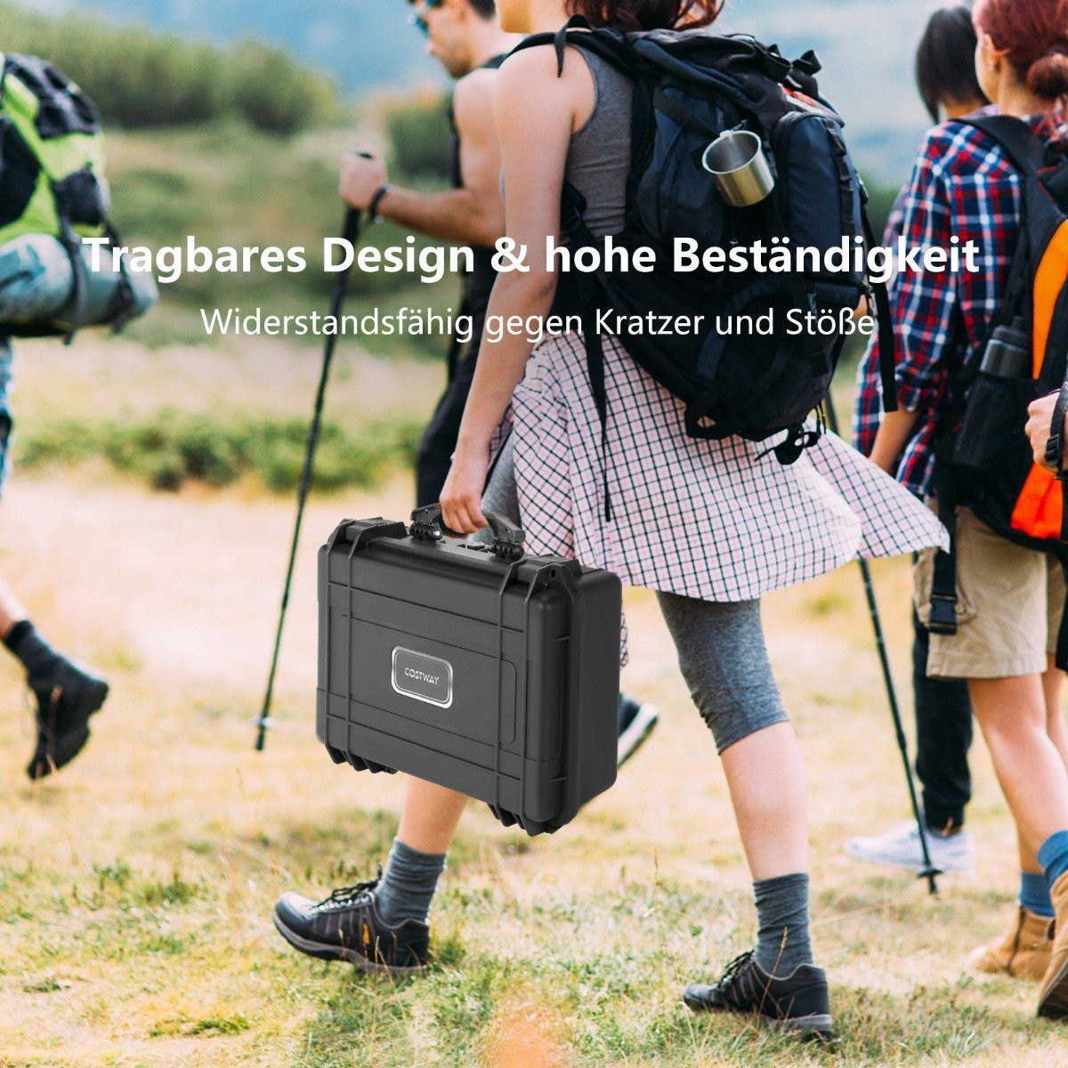 Multi-purpose carrying case with foam insert, waterproof camera cas...