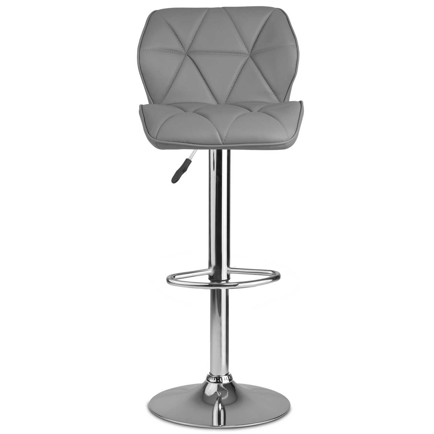 Bar stool with backrest Castel gray - 2 pieces