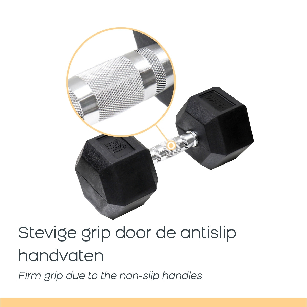 Orange Gym - Mancuerna hexagonal - 20kg