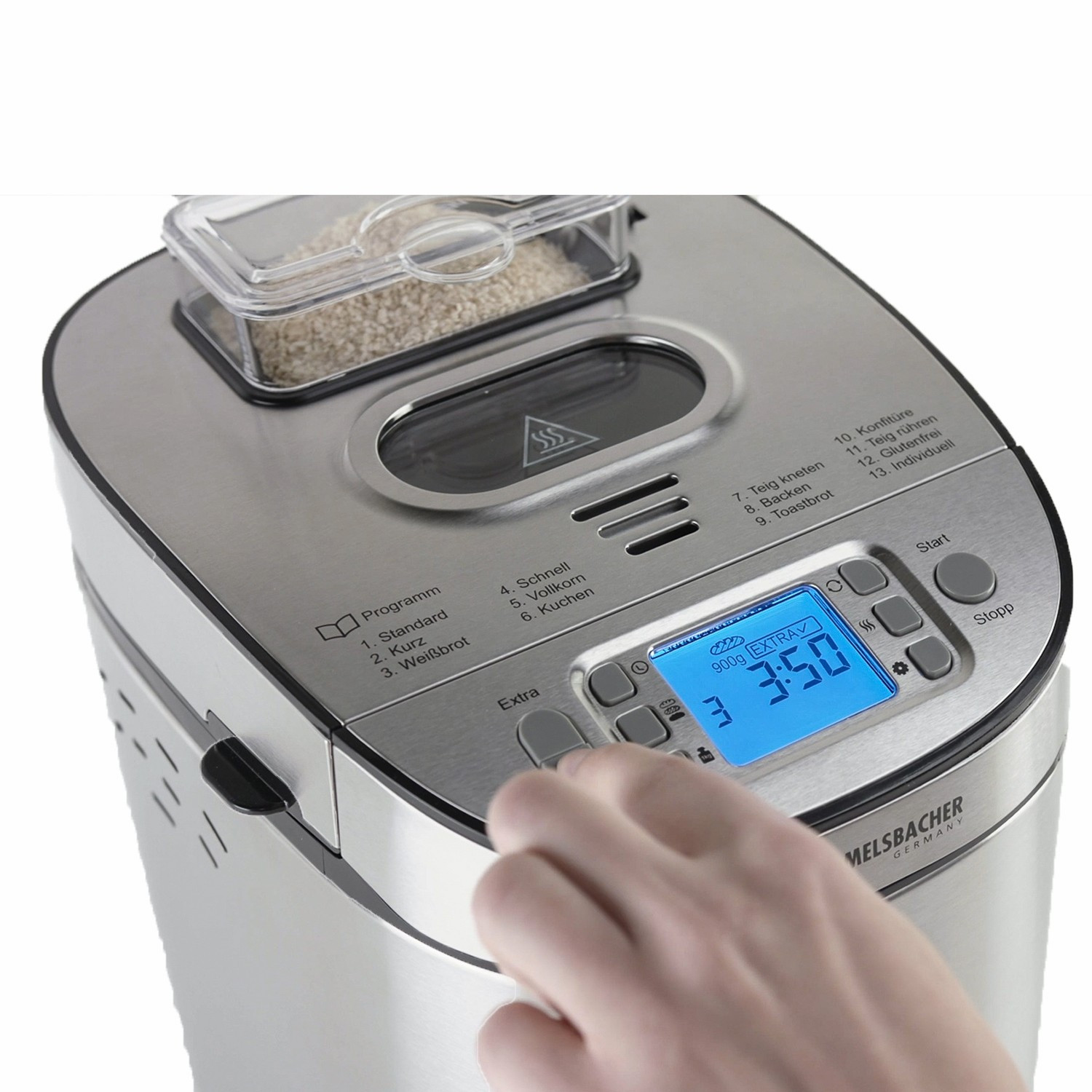 Bakmachine BA 550 13 Bakprogramma Glutenvrij