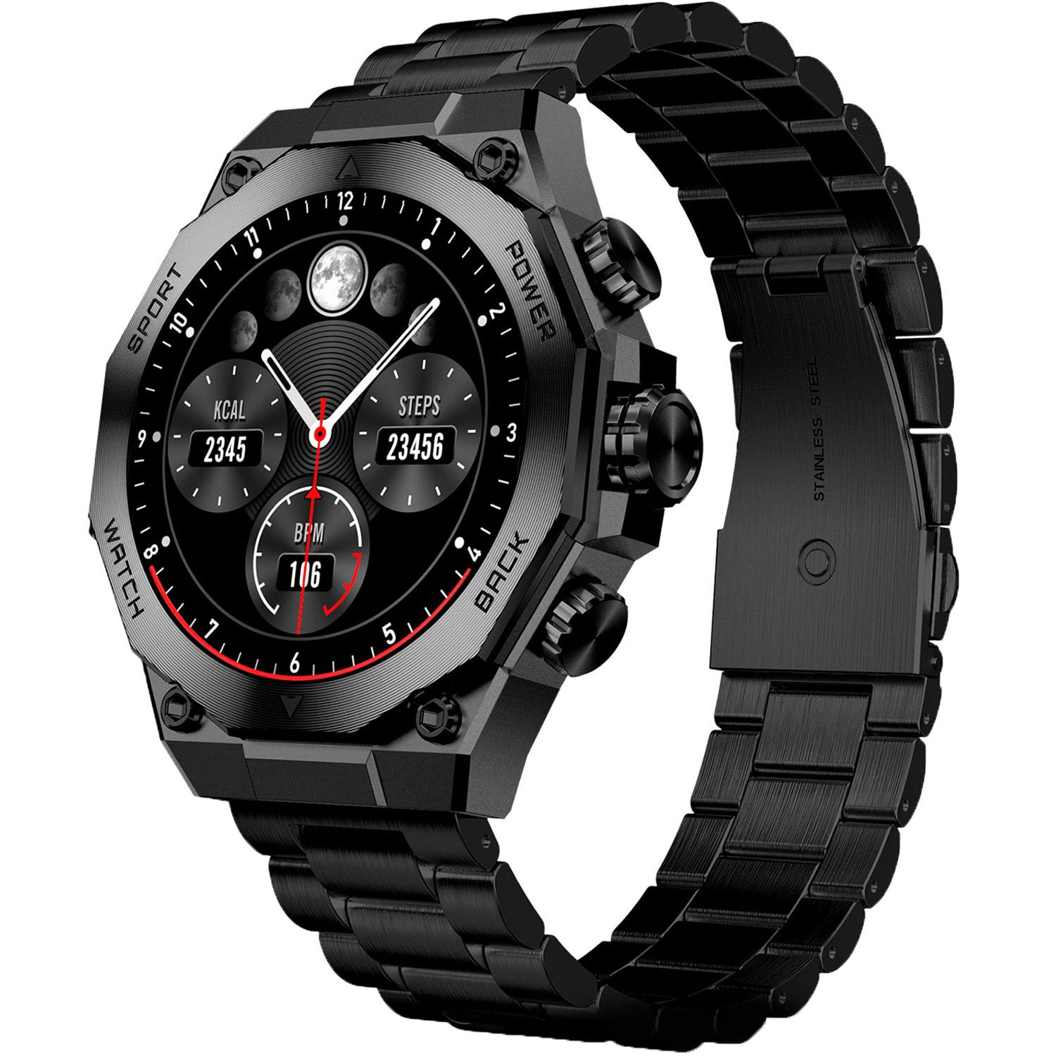 Smartwatch Titanium - Preto
